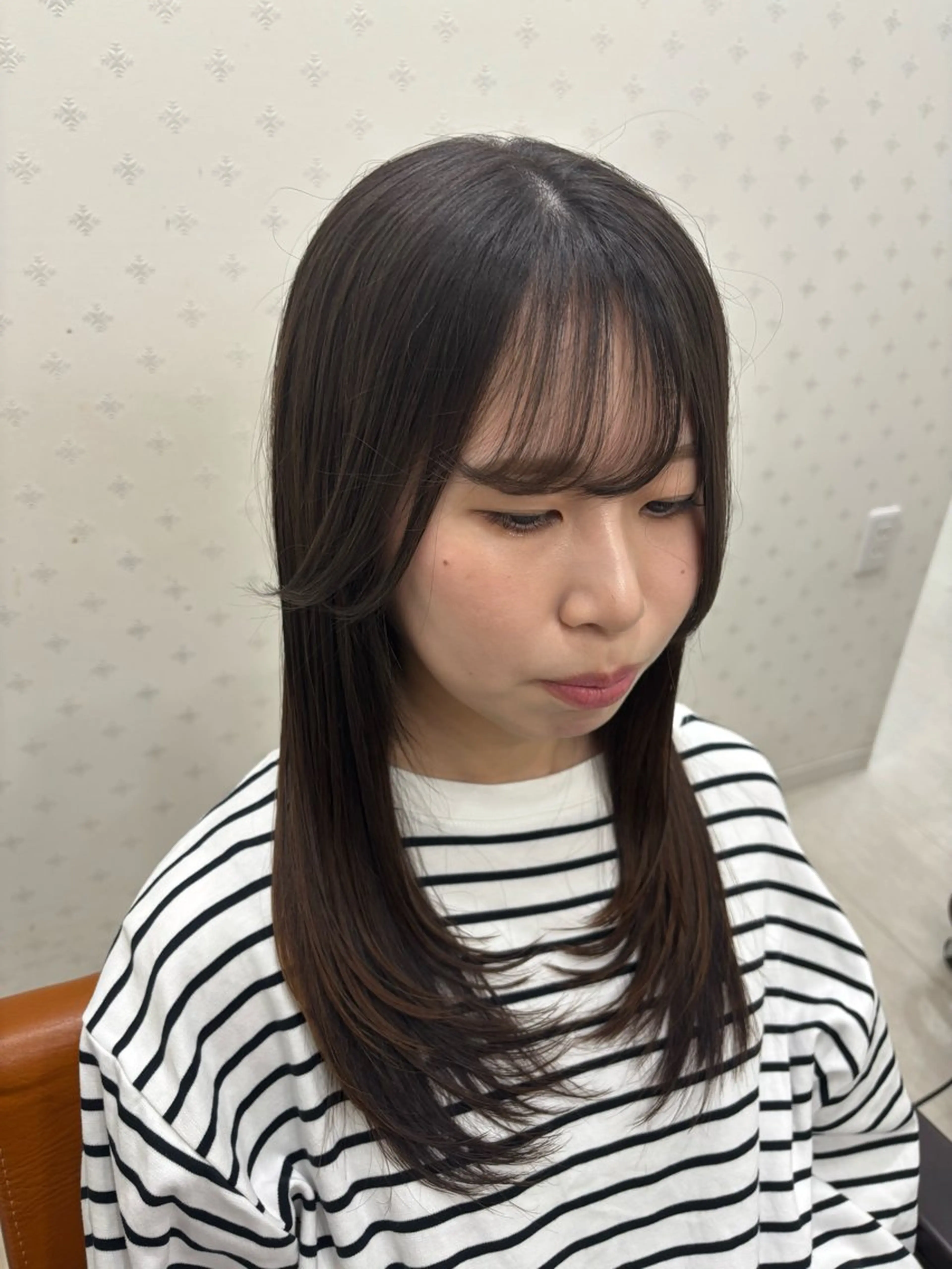 セミロング レイヤーカット H RIKAのヘアスタイル