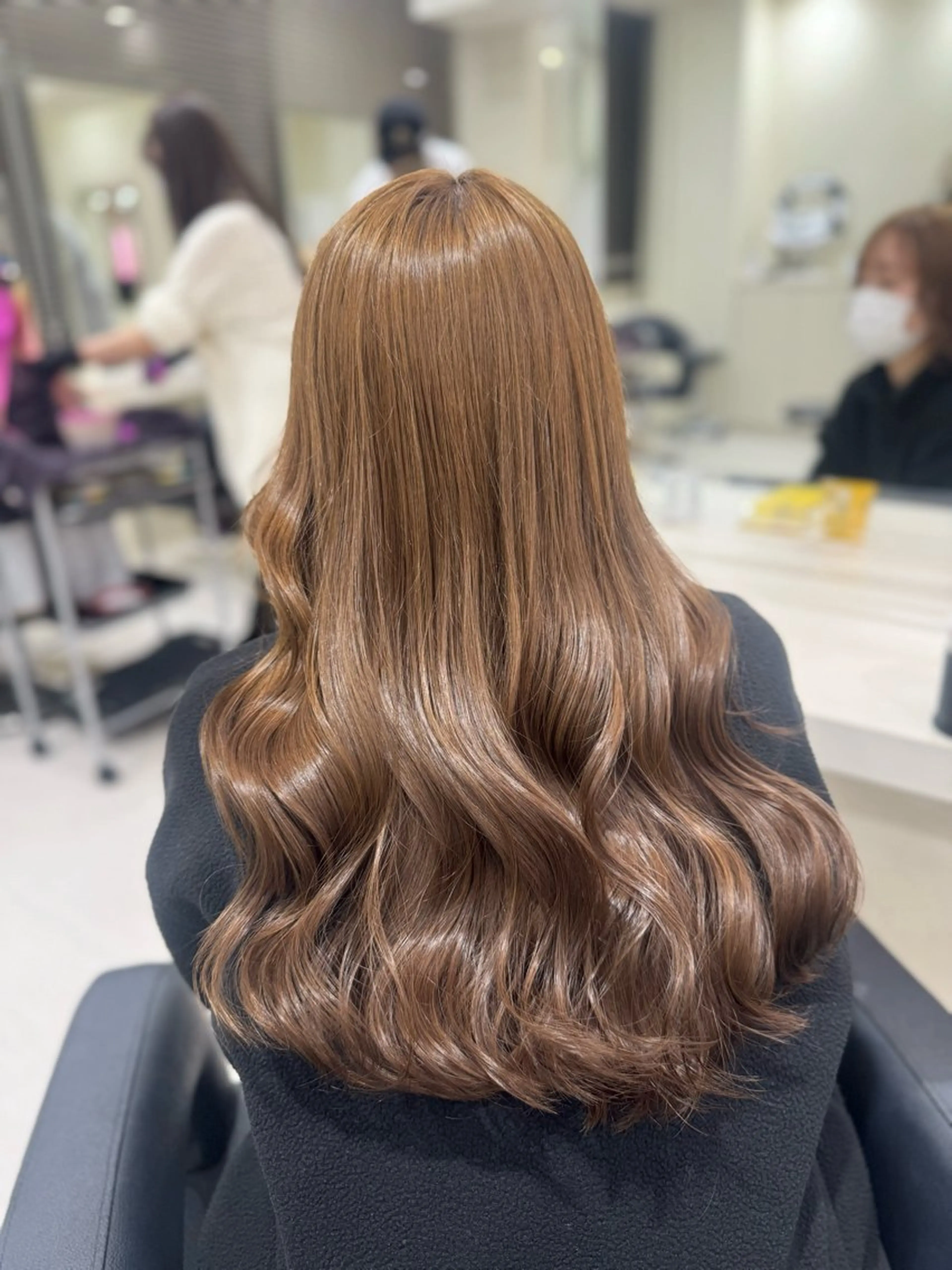 ロング カラー カット ヘアカラー 🤍韓国大人っぽ ベージュMAI🤍のヘアスタイル