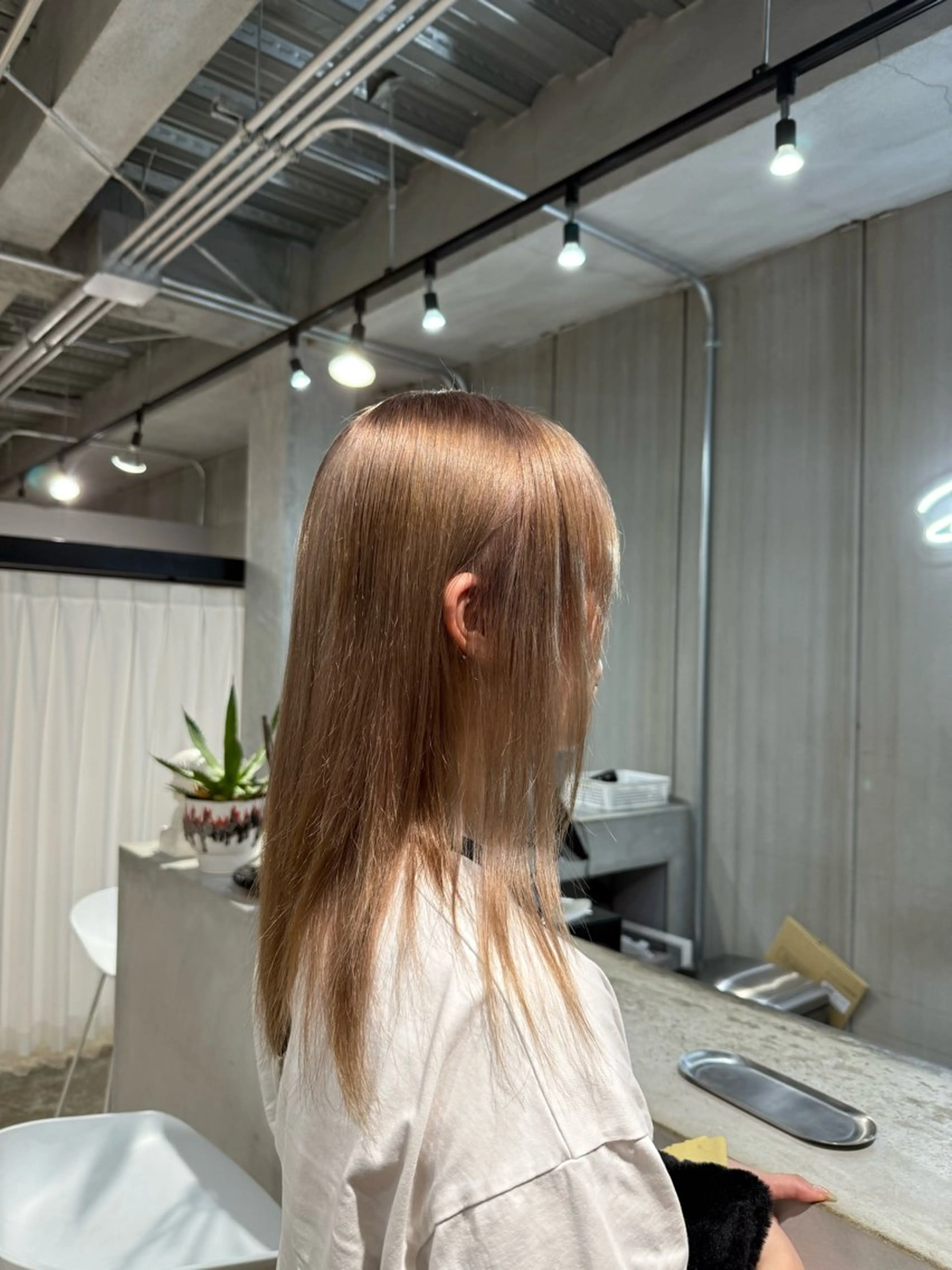 カラー 透明感カラー グレージュ ピンクカラー ヘアカラー 小倉/髪質改善 /カラー/五郡 陽菜のヘアスタイル