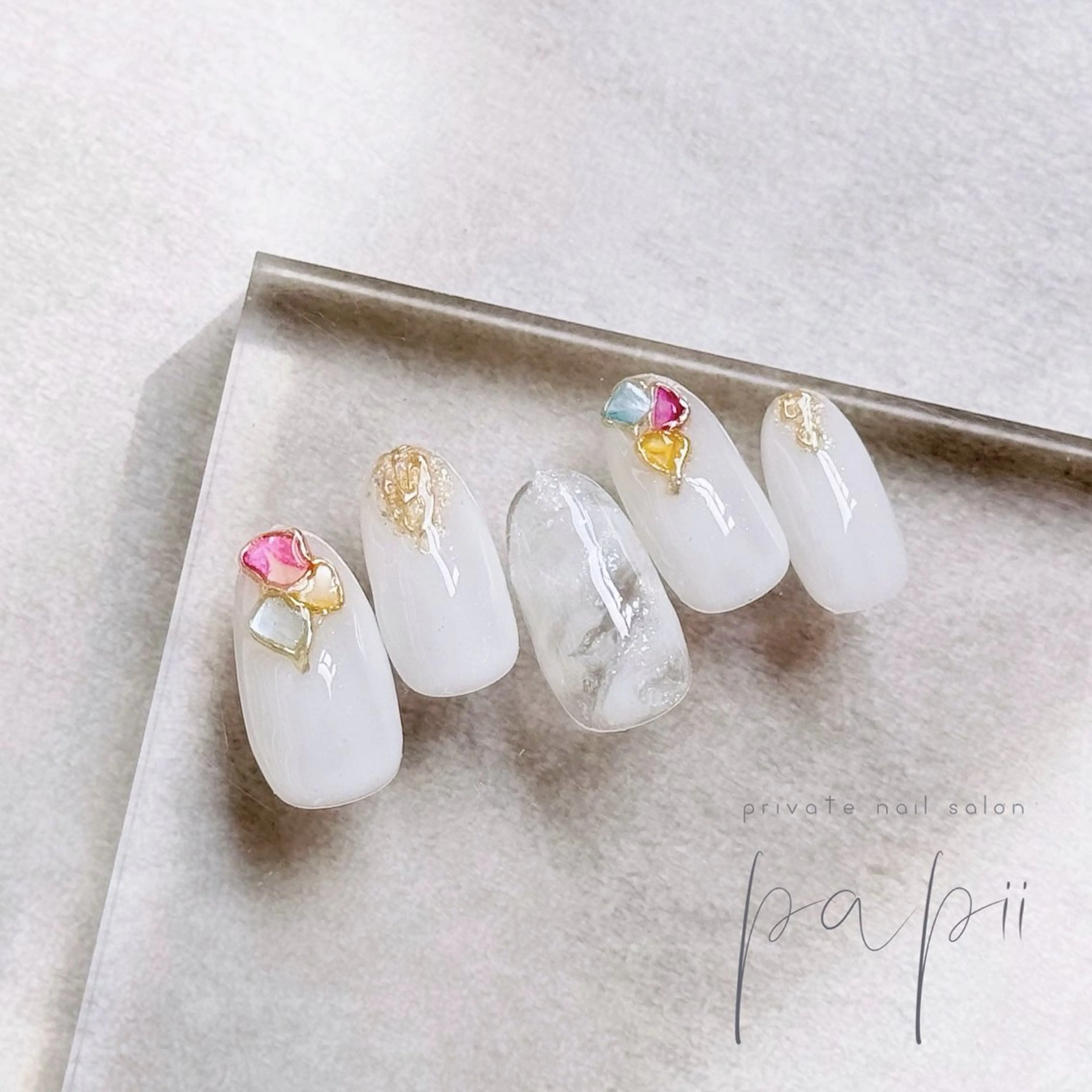 ネイル シンプルネイル ハンドネイル papii☆ kurodaのネイルデザイン