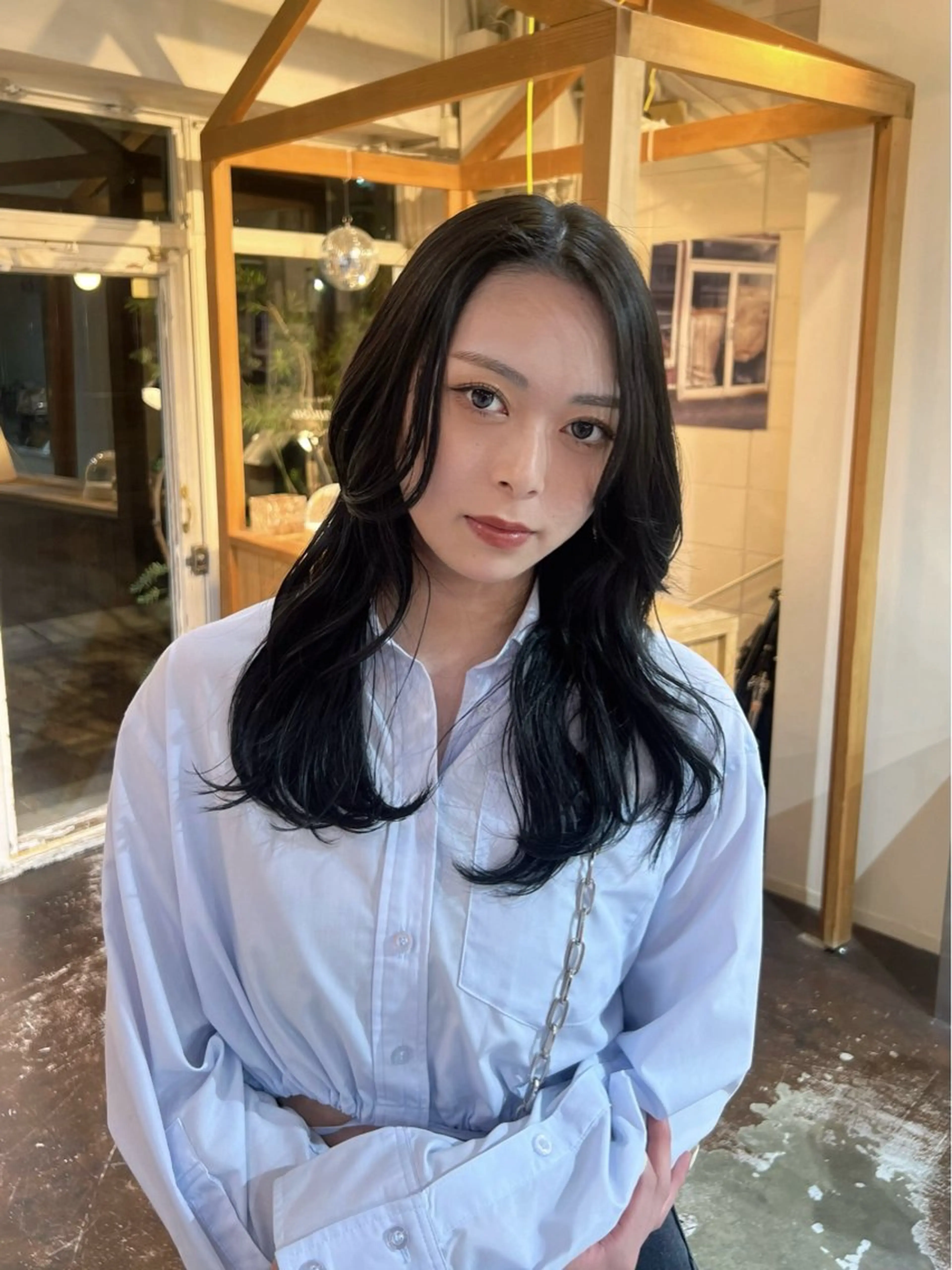 ロング カラー Junmi/ﾁｶｼﾂ /堀江のヘアスタイル