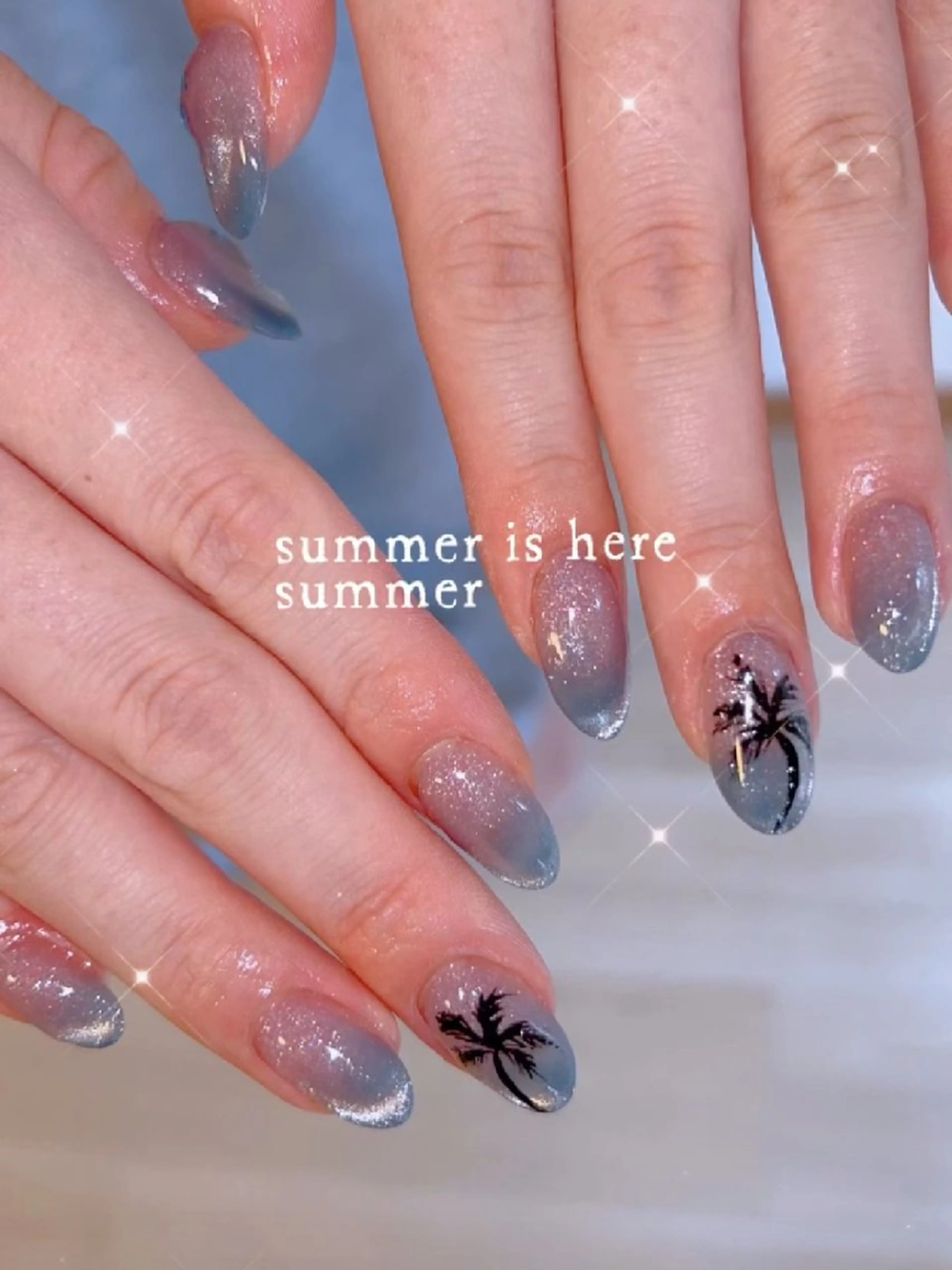 ネイル 長さ出し ジェルネイル 韓国ネイル マグネットネイル ニュアンスネイル ハンドネイル I LOVE ME NAIL.｡.:*♡のネイルデザイン