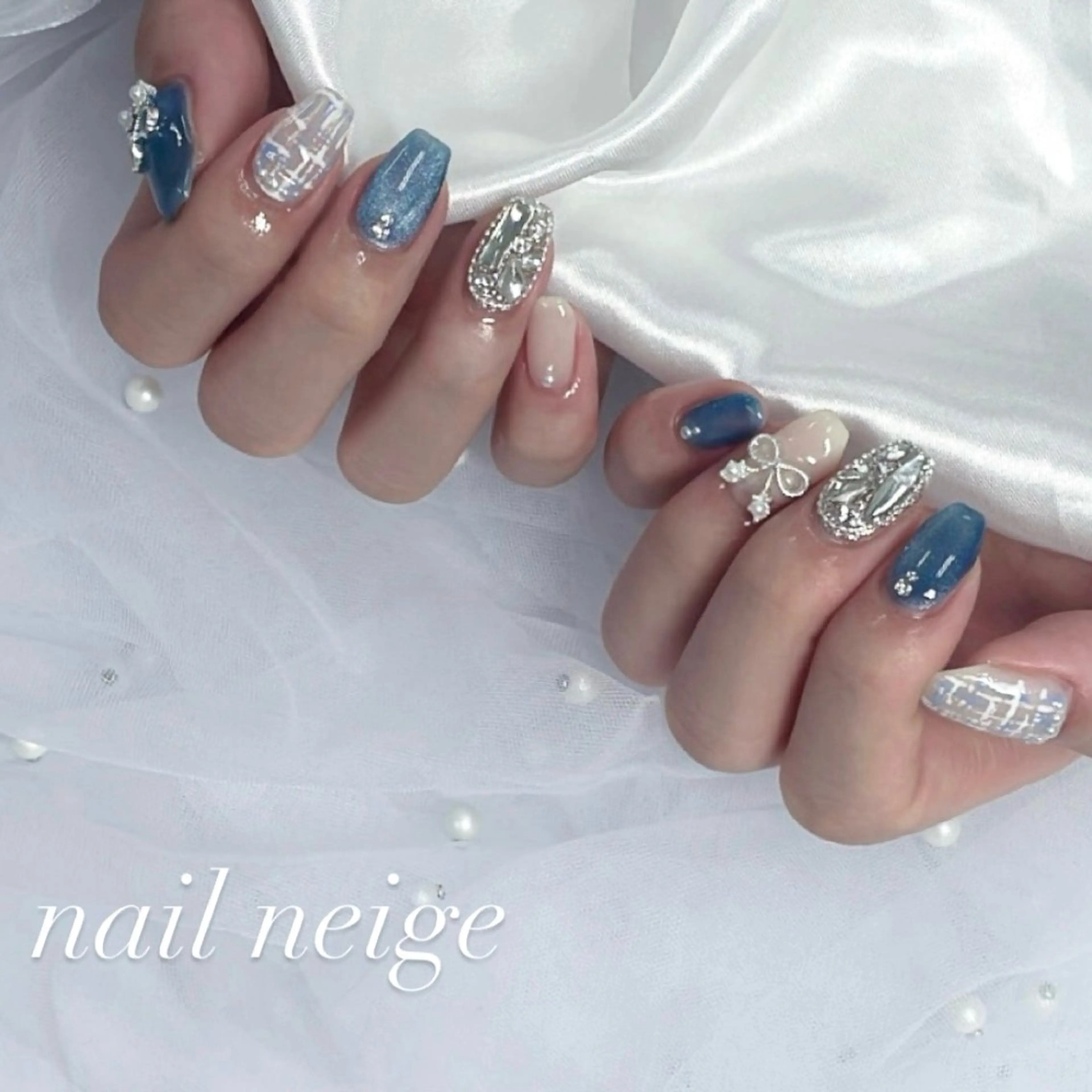 ネイル misaki 🩰‎🤍🎀のネイルデザイン