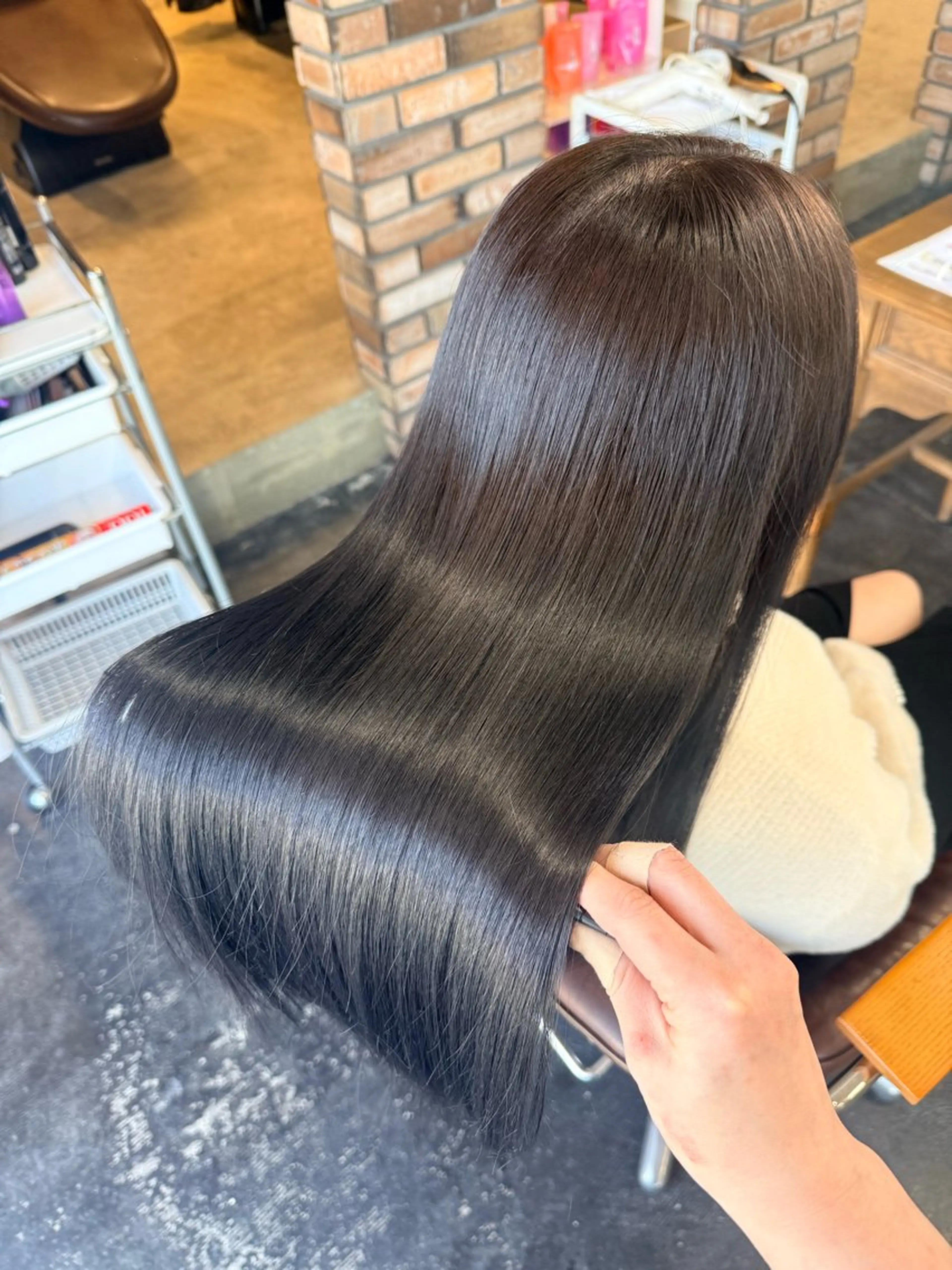 ロング 髪質改善 ヘアカラー SET-UP りこ🧸のヘアスタイル