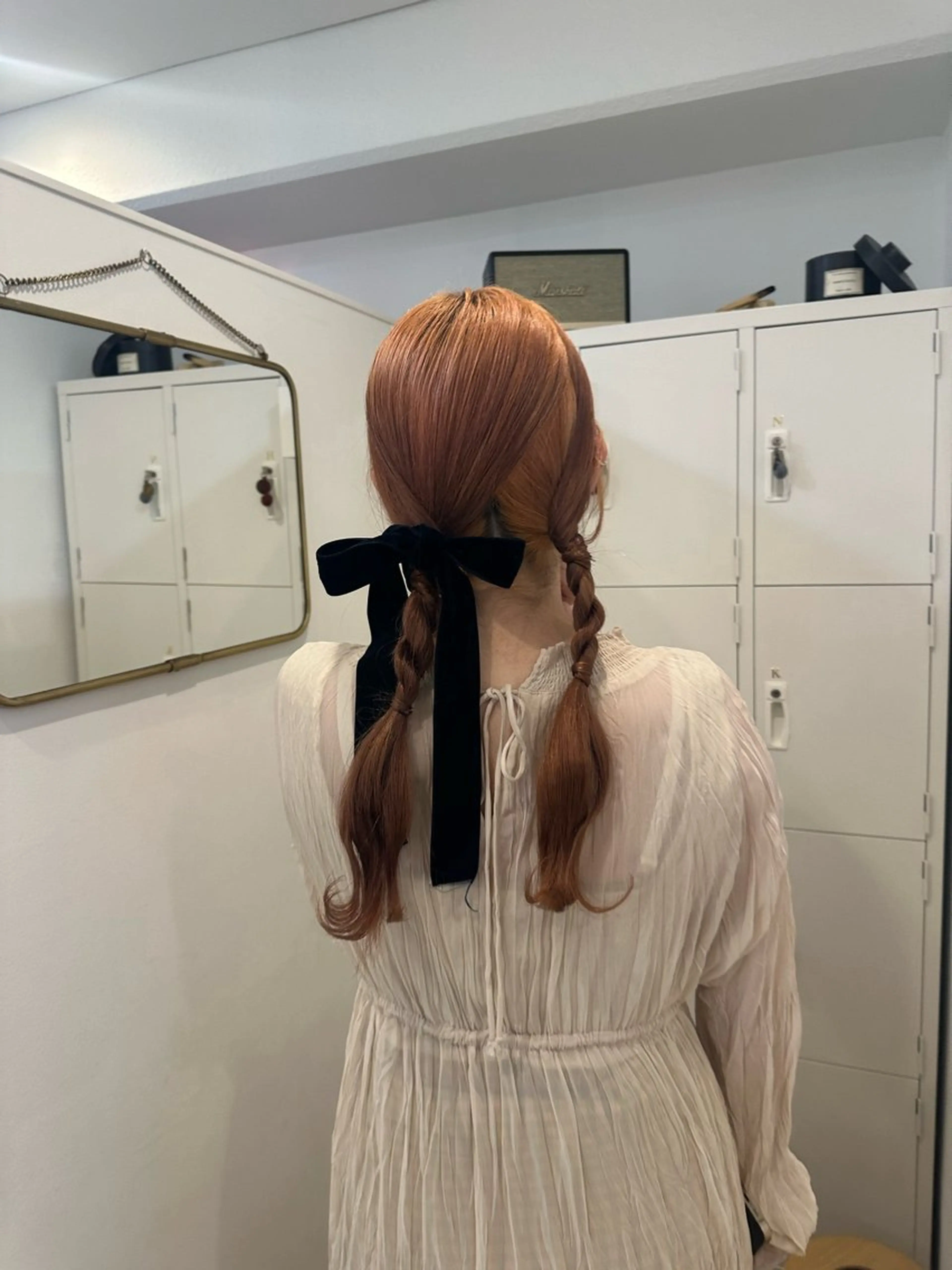 ロング カラー カット ヘアカラー トリートメント 梅田/柔らかカラー/ オオハシ リナコのヘアスタイル