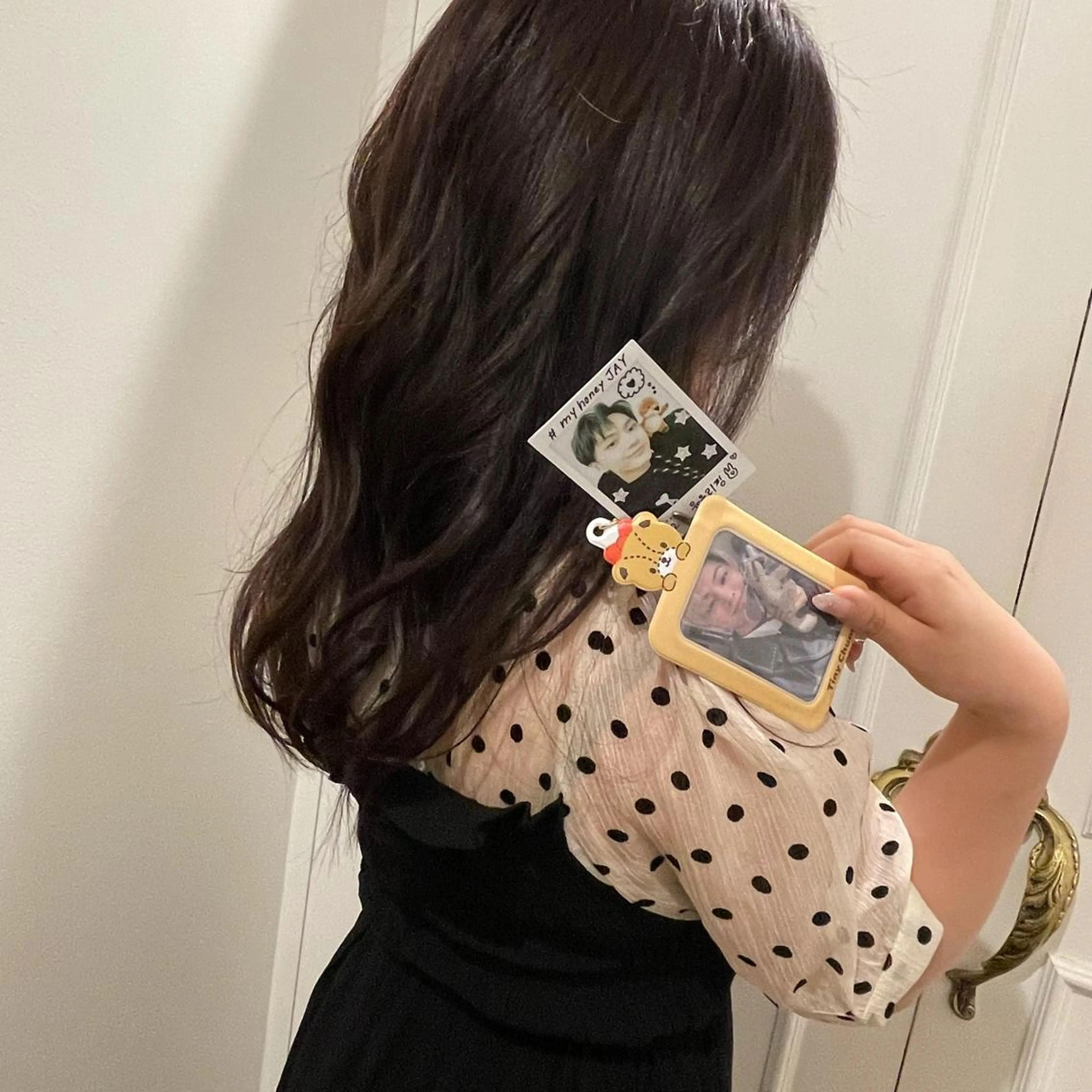 セミロング カラー ヘアアレンジ yu-ri🩷 韓国ヘアのヘアスタイル