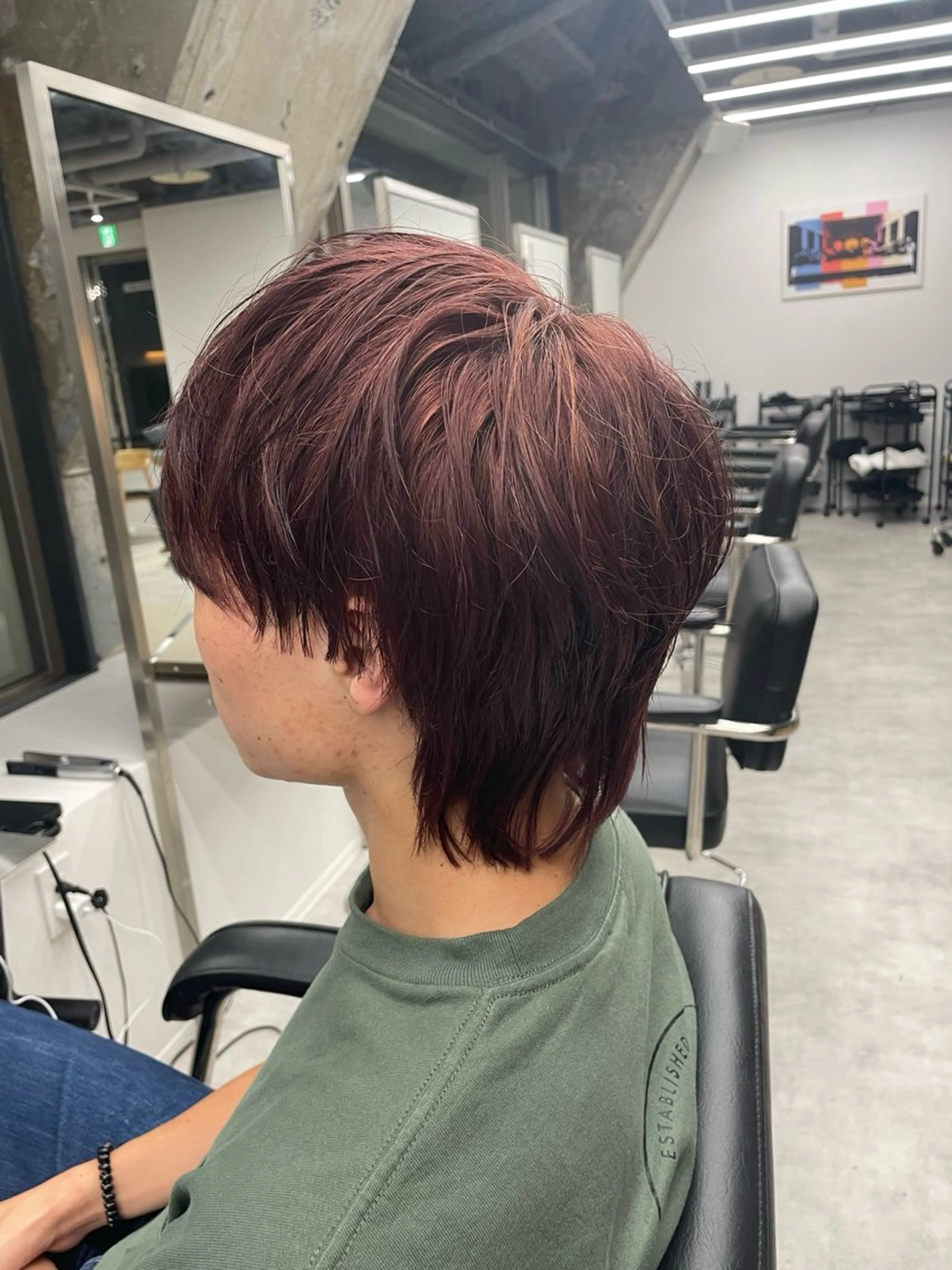 【誰でも使える👌】💈就活などで暗くしたい方も大歓迎💈カラー＋トリートメント（白髪染めも可）の写真