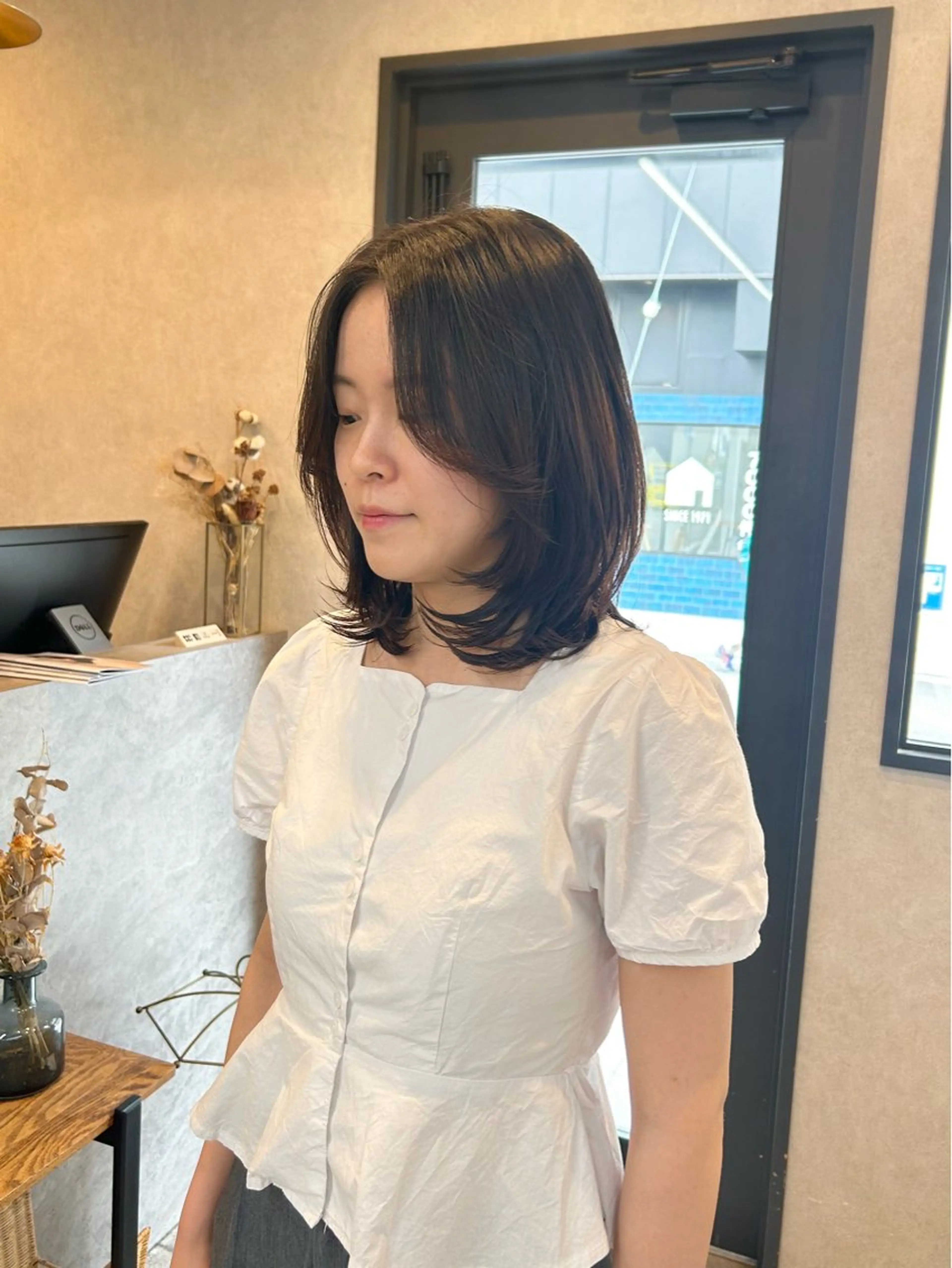 ミディアム カラー いなみね はるきのヘアスタイル