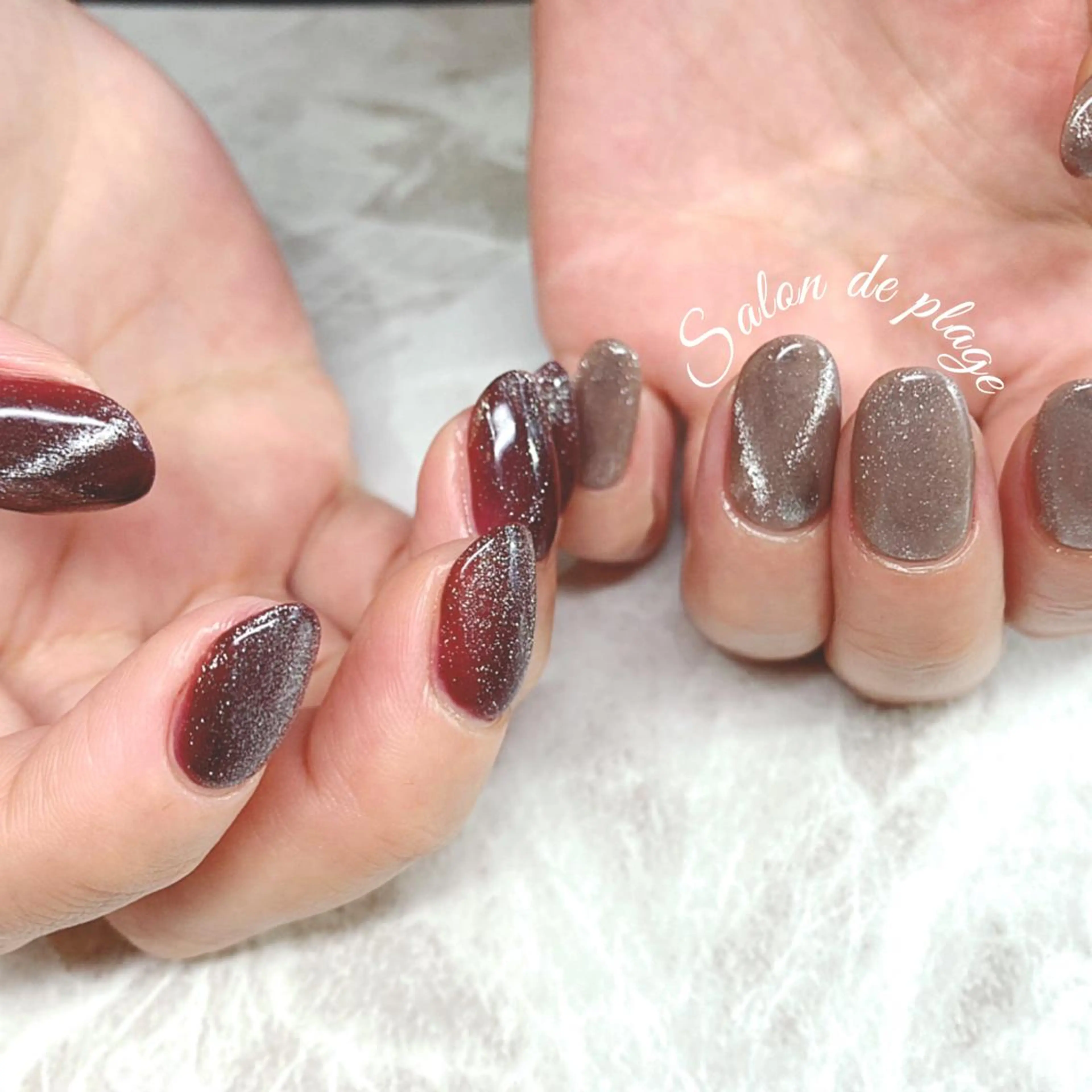 ネイル ジェルネイル マグネットネイル サロンド プラージュのネイルデザイン