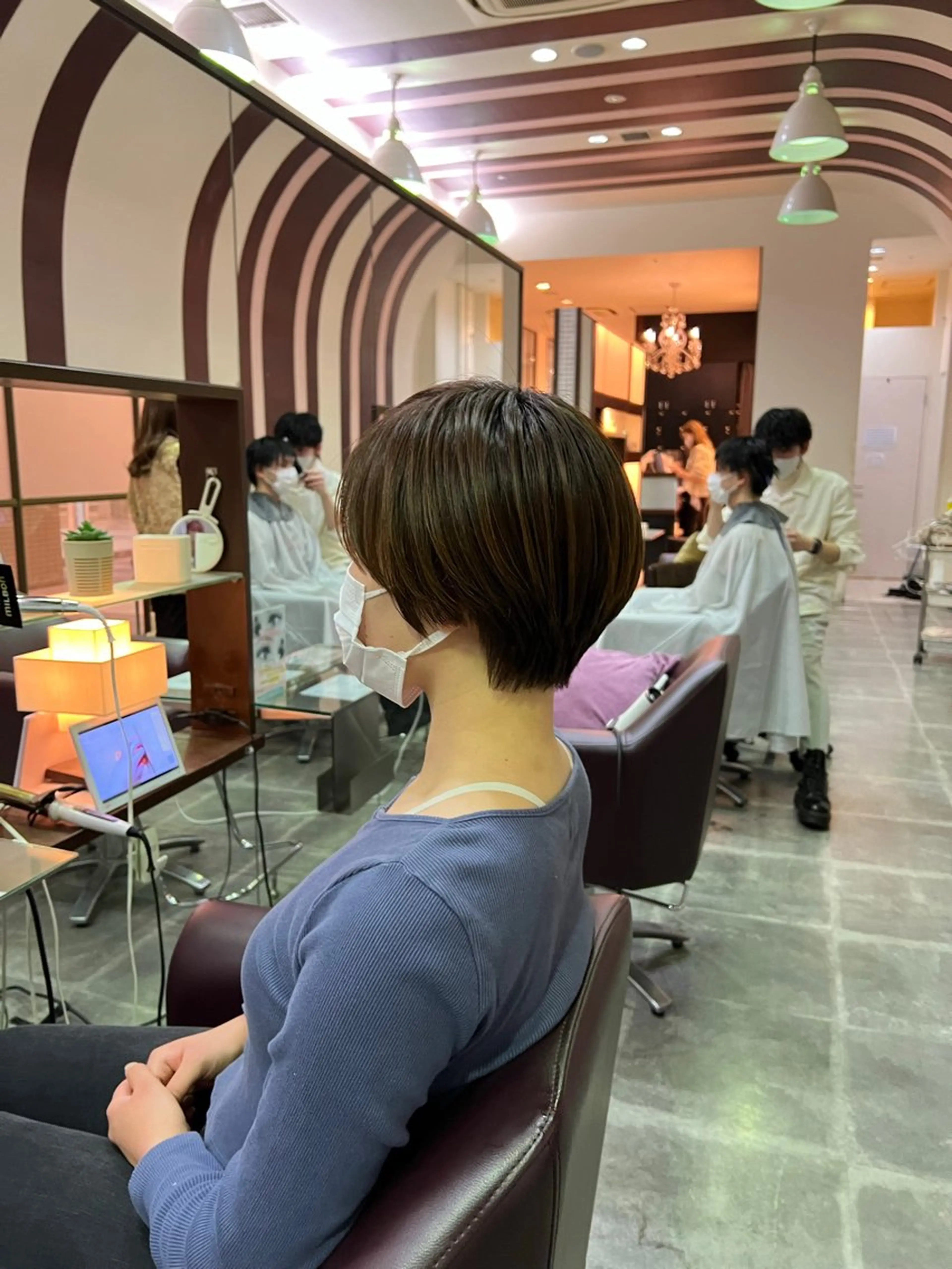 ショート 北浜 カットモデル募集のヘアスタイル