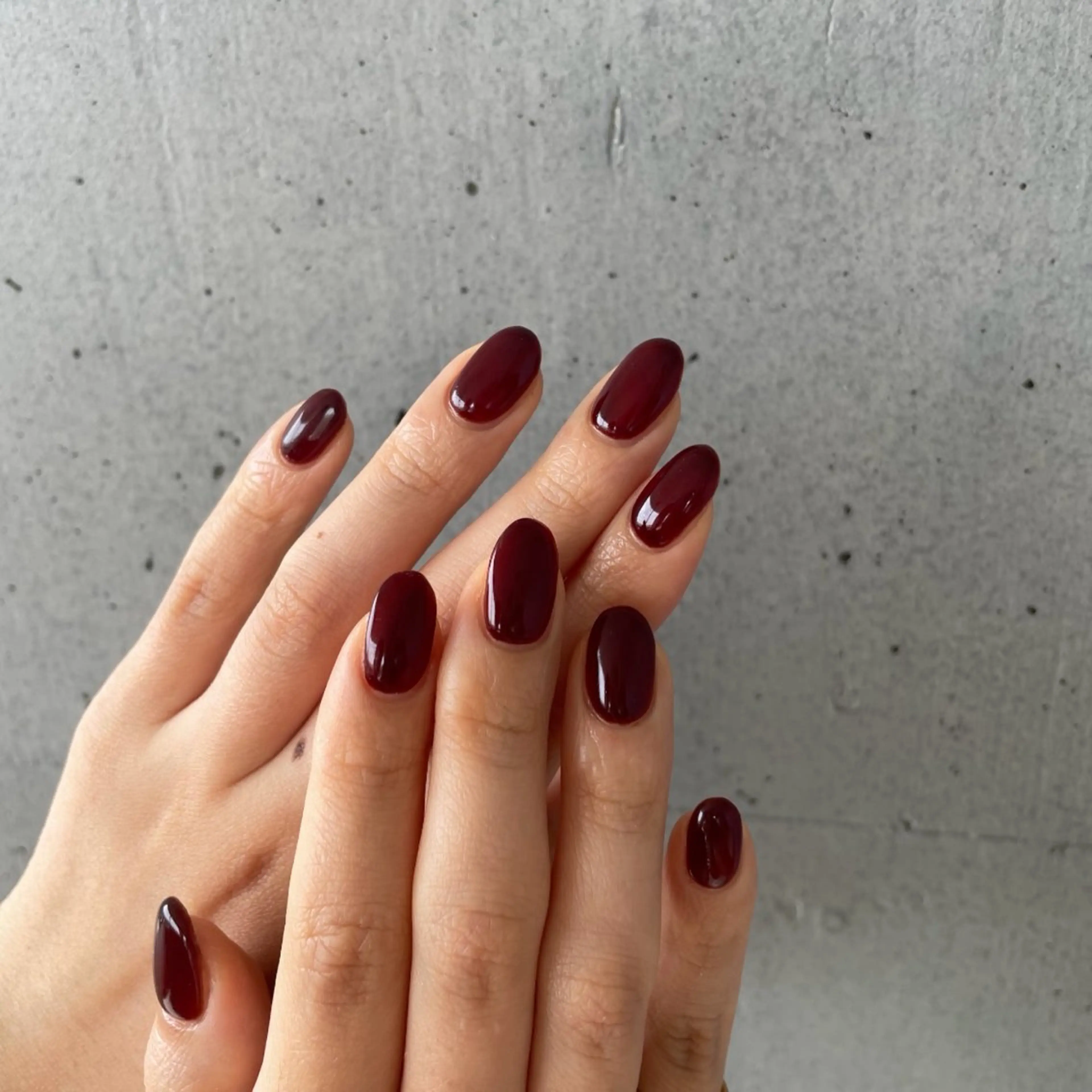 ネイル べっ甲ネイル ブラウン ワンカラーネイル ハンドネイル yu-il 国分寺ネイルサロンのネイルデザイン