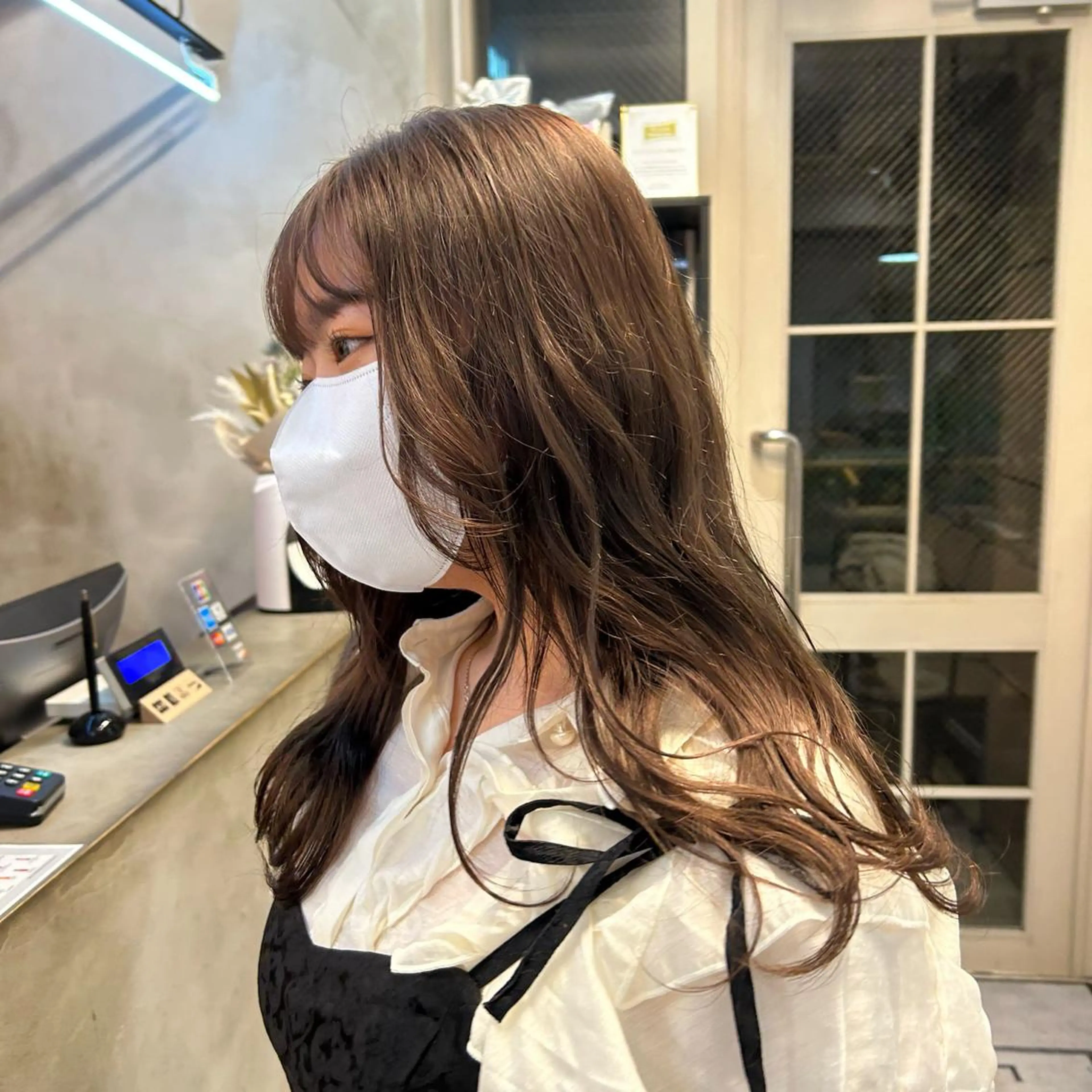 ロング カラー ブラウンカラー ヘアカラー トリートメント じゅわっと暖色カラー 🍊Moemiのヘアスタイル