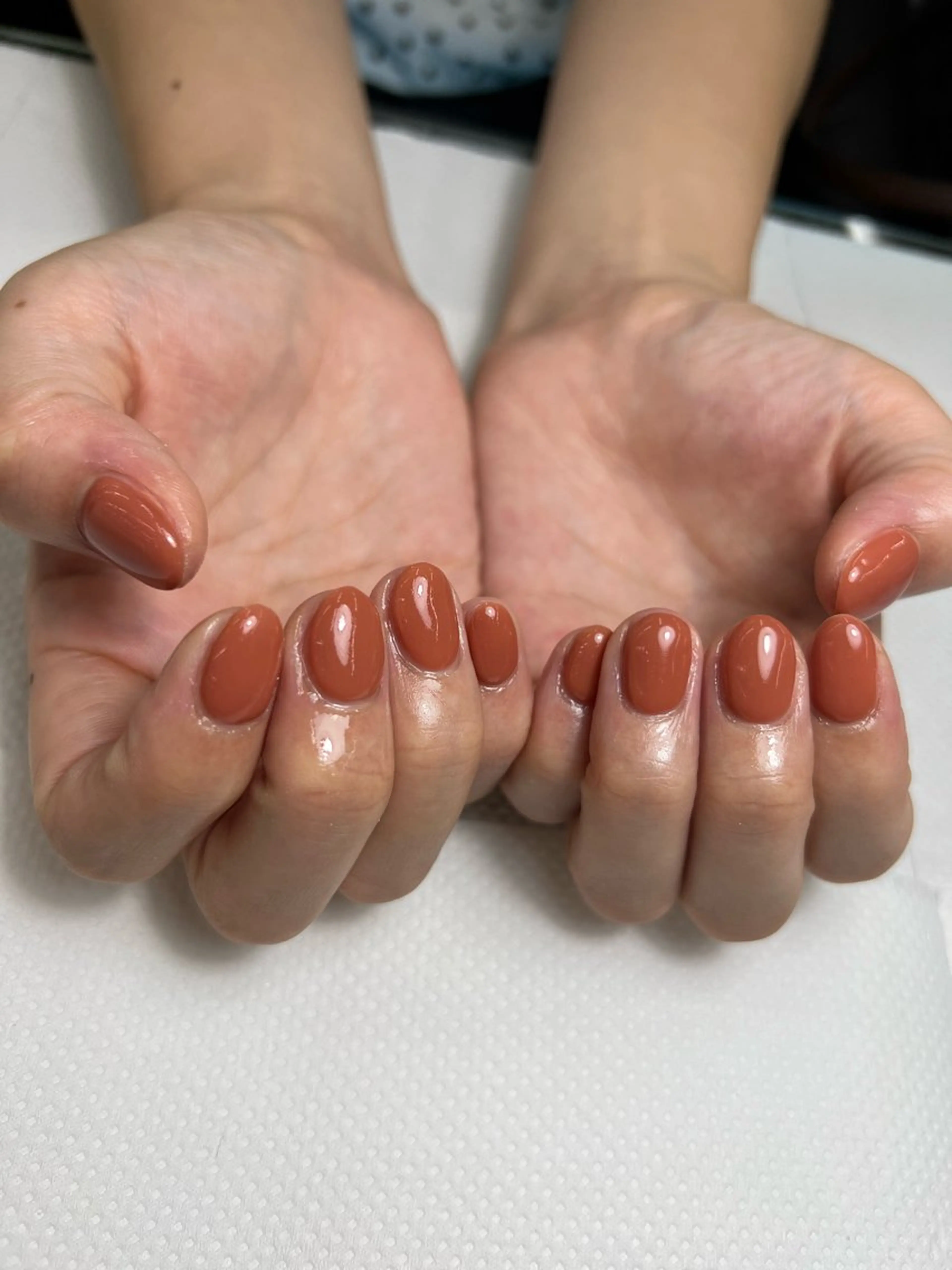 ネイル ワンカラーネイル 🌴kawamura Yukako🪼🩵のネイルデザイン