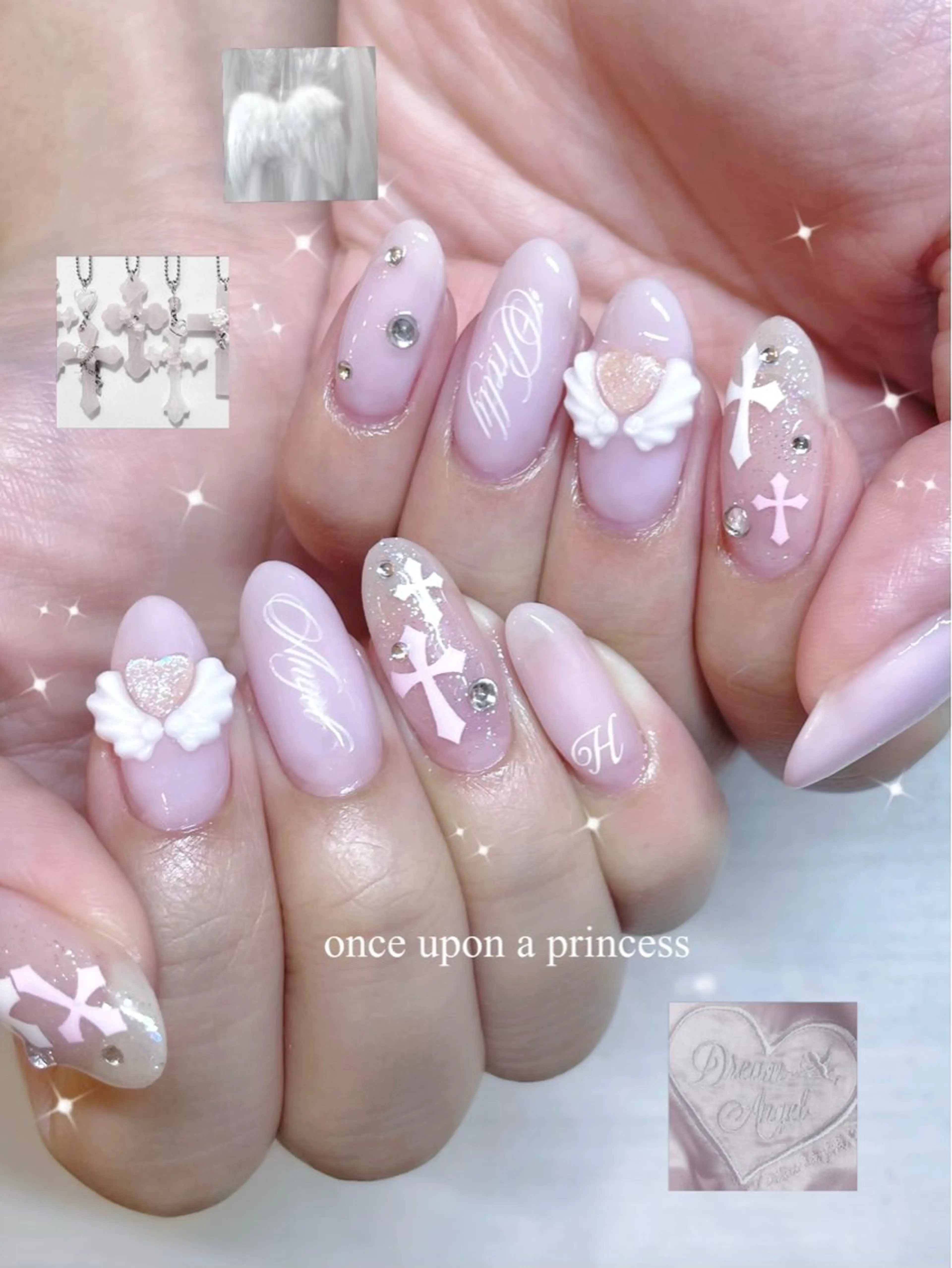 ネイル ハンドネイル Once upon a princessのネイルデザイン