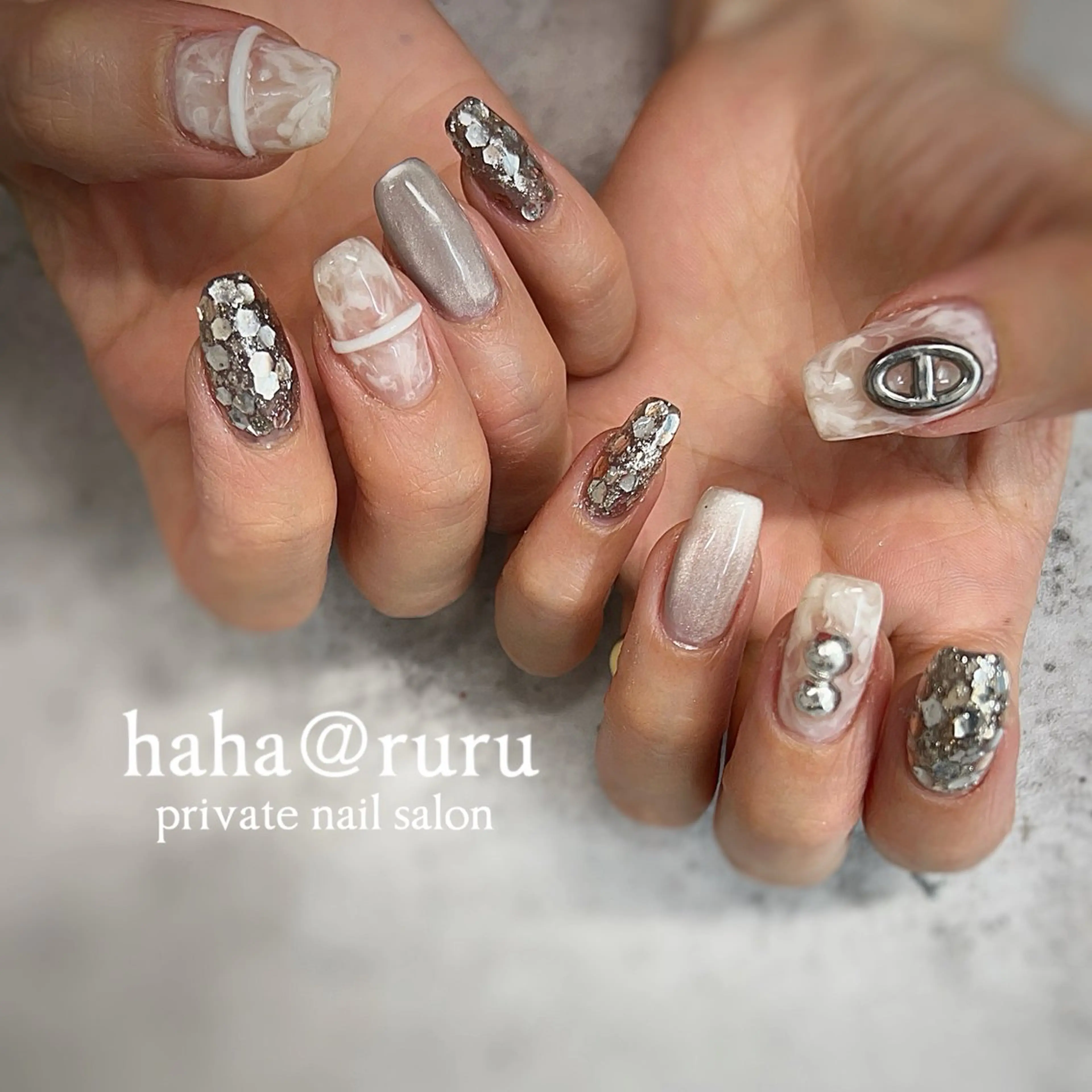 ネイル haha@ ruruのネイルデザイン