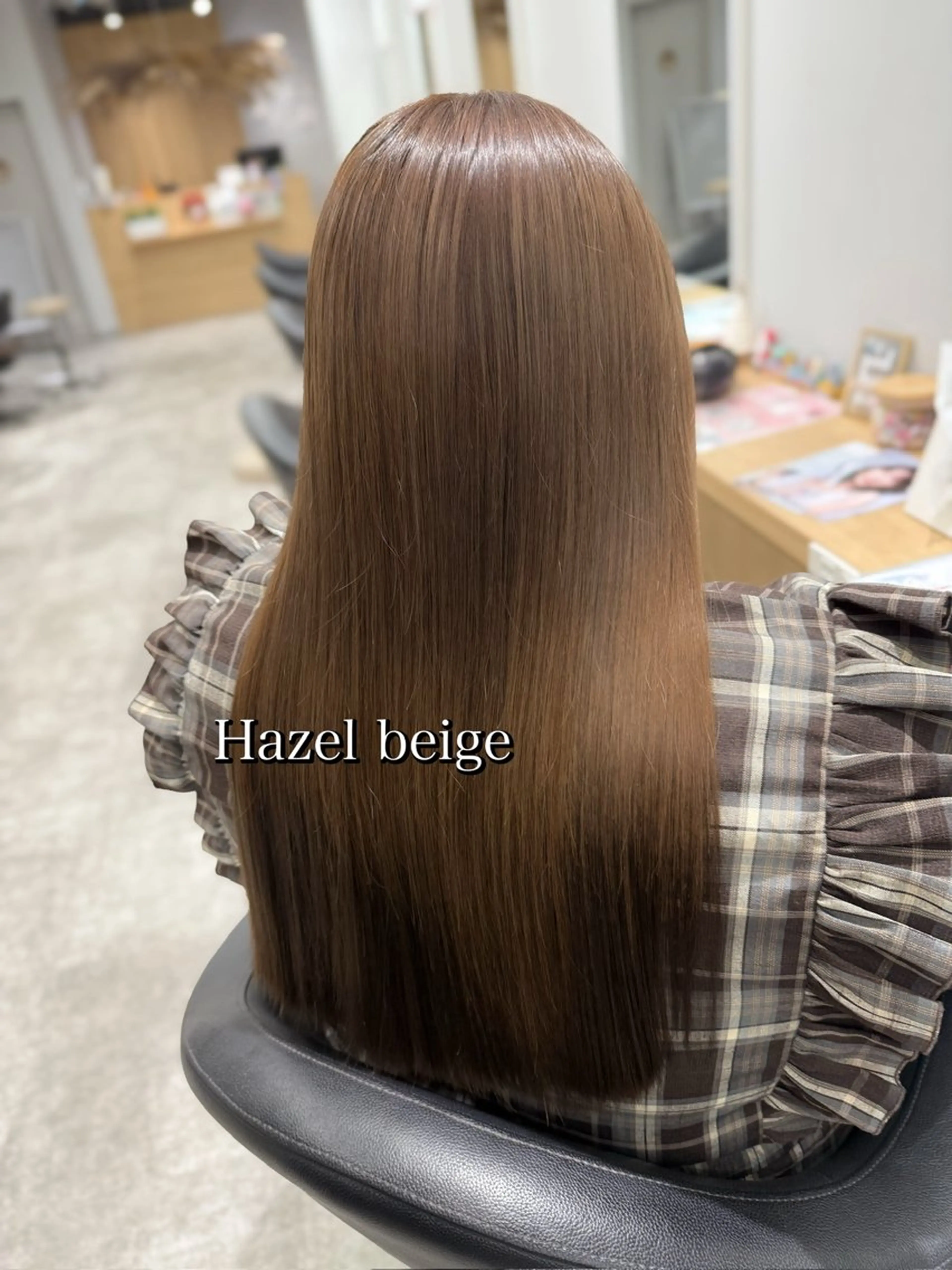 ロング カラー ベージュカラー ブリーチ ヘアカラー トリートメント 巻ける髪質改善🫧ハ イライト/永田汰伊智のヘアスタイル
