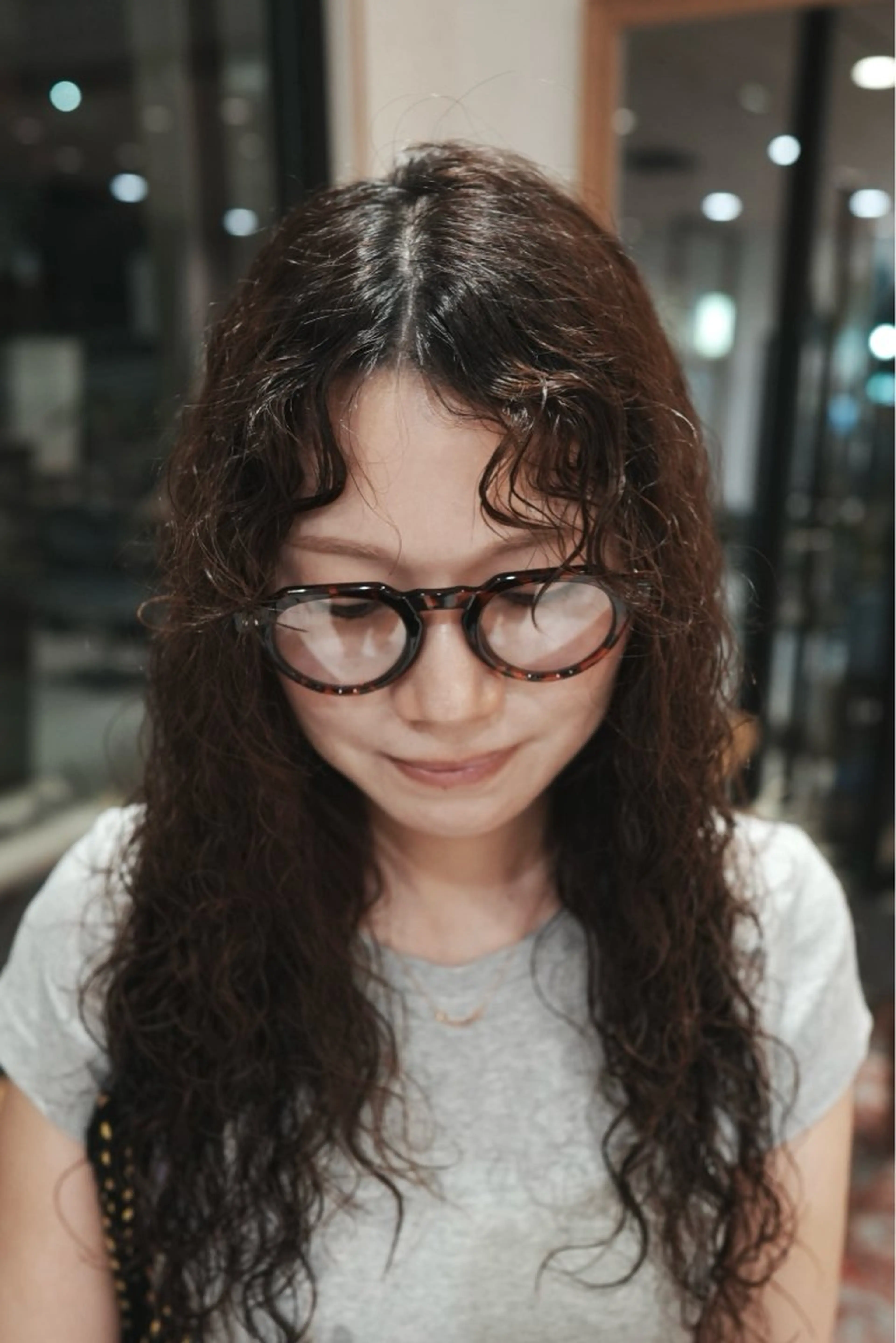 ロング パーマ レイヤー/似合わせ/ yuan⟡.·のヘアスタイル