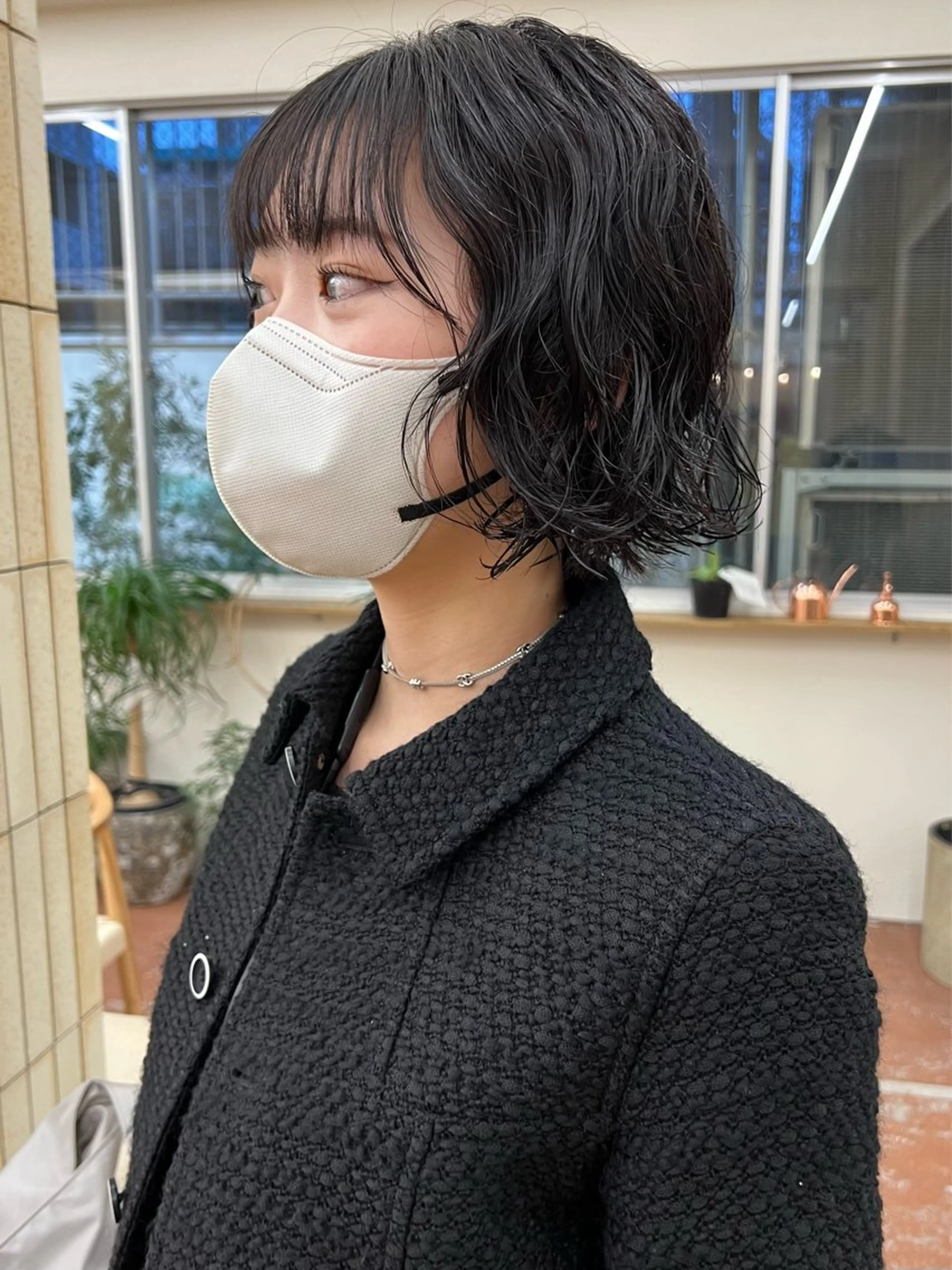 ショート パーマ カット パーマ トリートメント 矢場町/栄/上前津/ 佐藤祐希のヘアスタイル