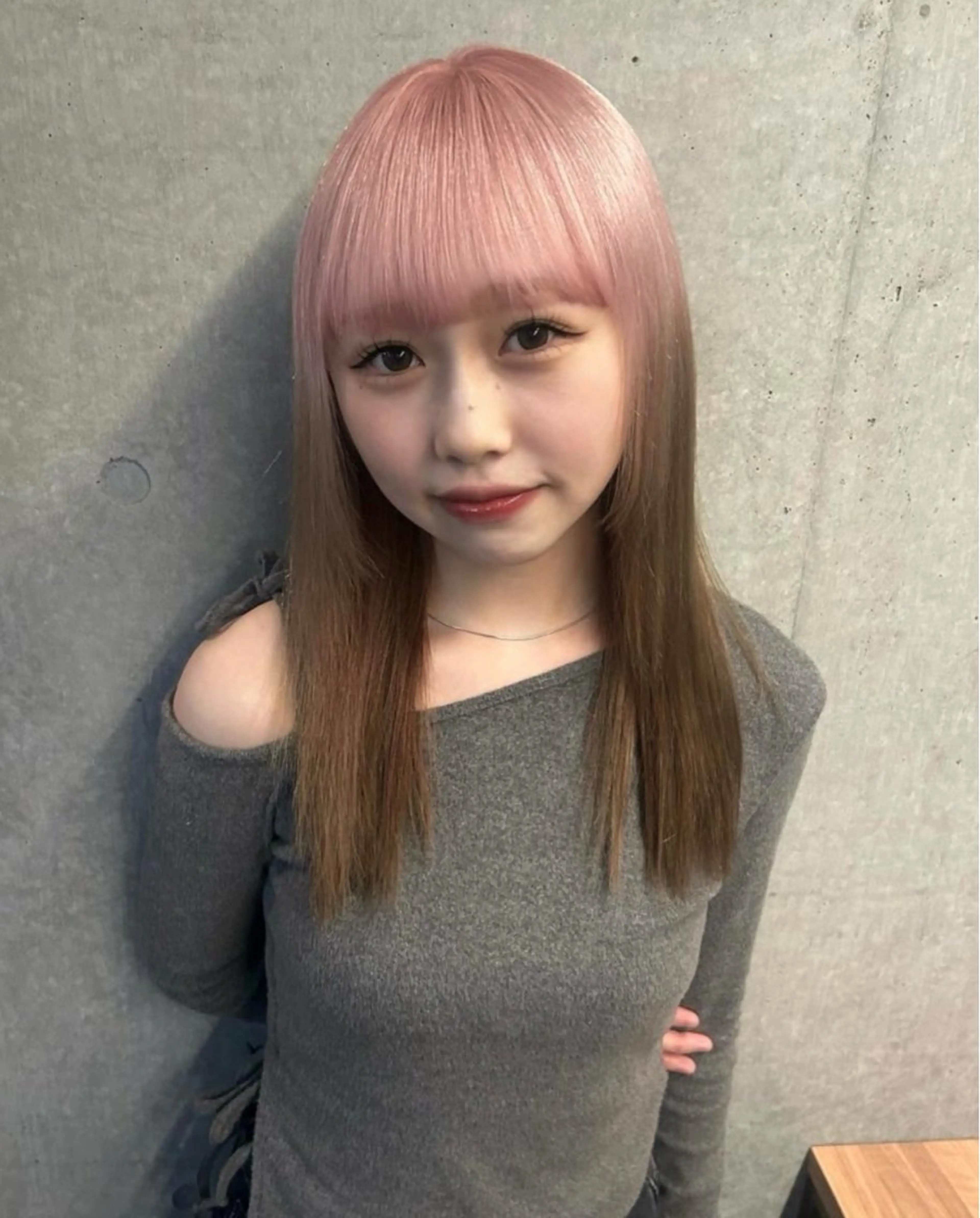 ロング カラー 韓国ボブ/レイヤー ボブ/ EMIRIのヘアスタイル