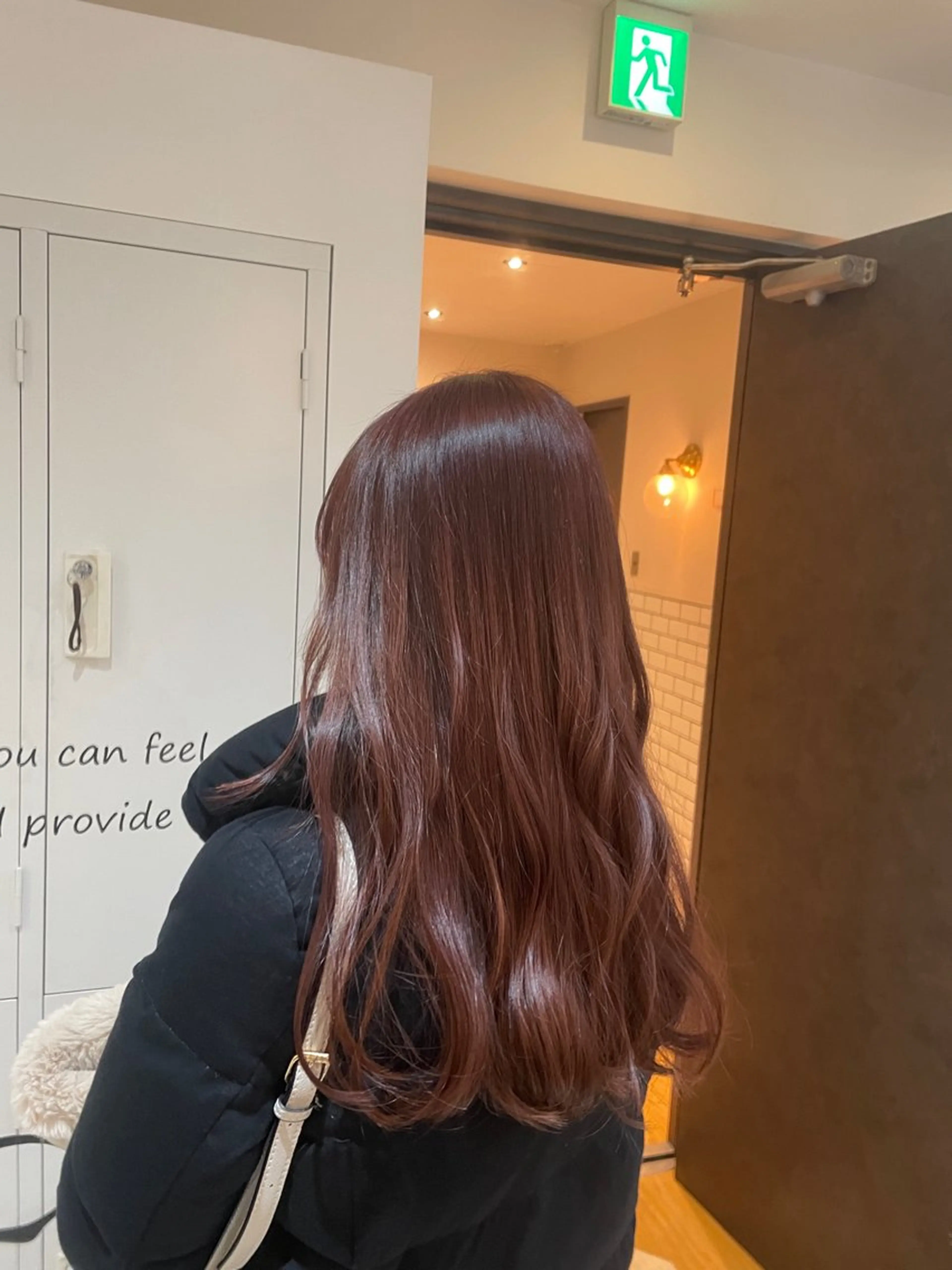 ロング カラー ピンクカラー ヤマナカ エリカのヘアスタイル