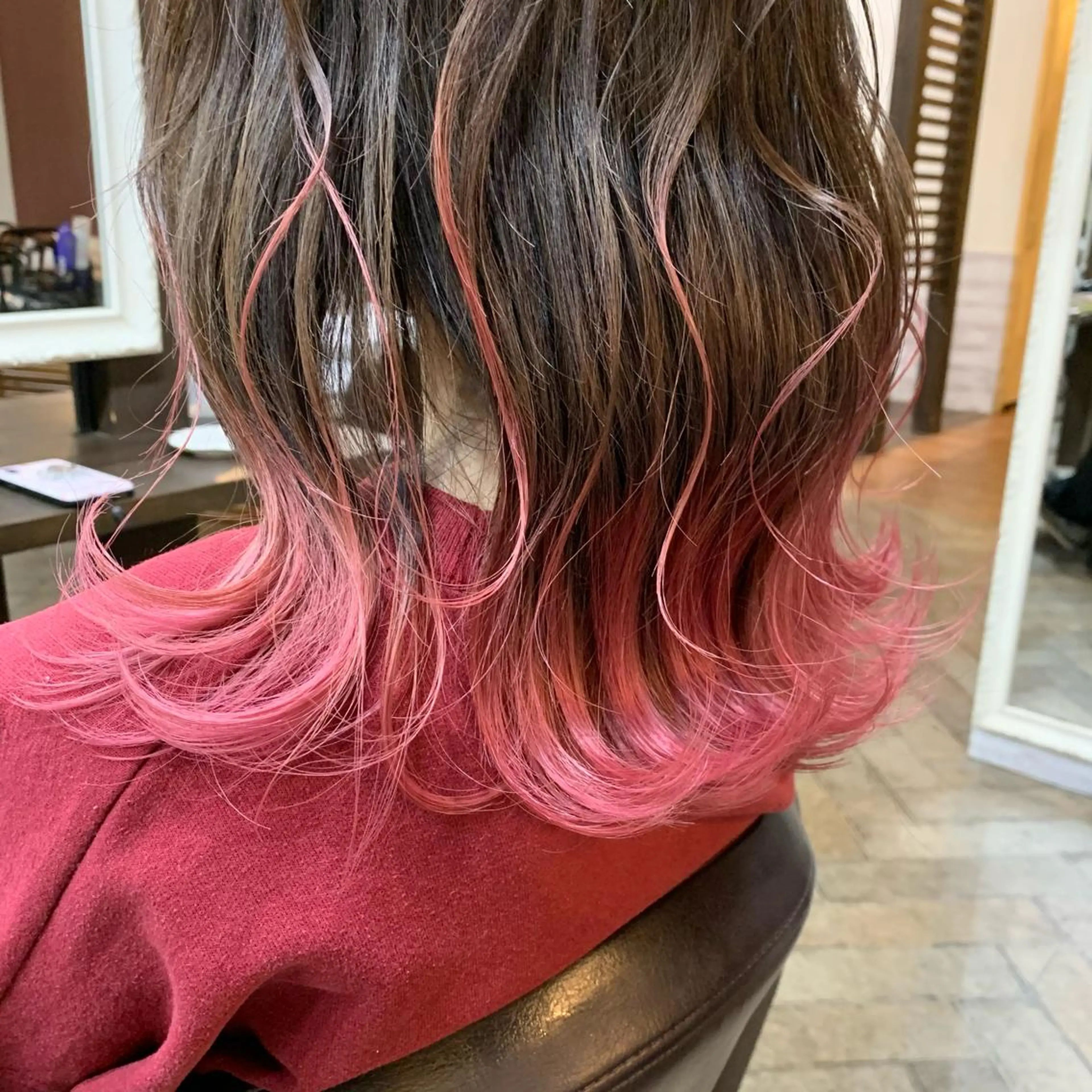 ミディアム カット ヘアカラー トリートメント ヘアセット メンズサロン ANSWERのヘアスタイル