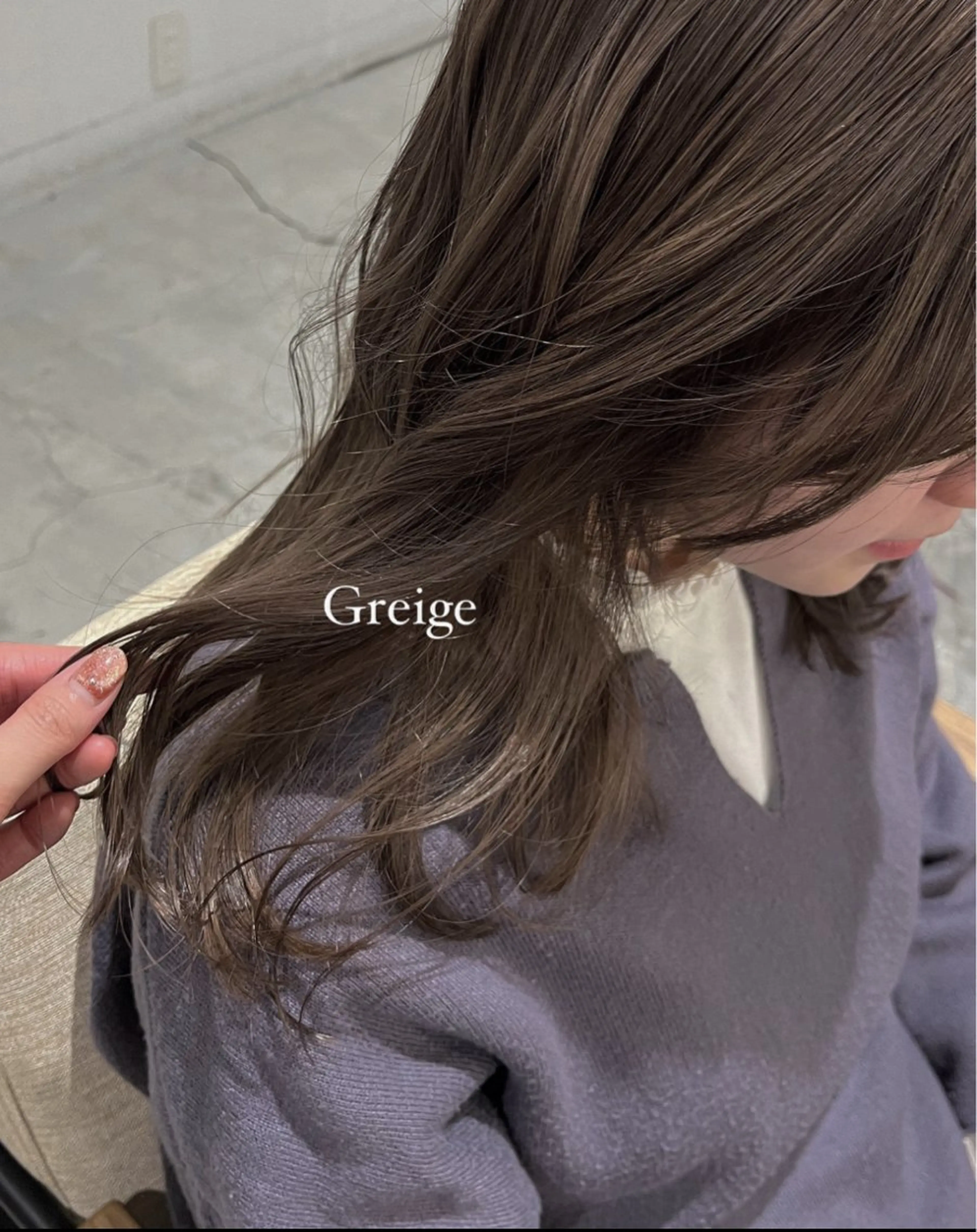 セミロング カラー murai airiのヘアスタイル