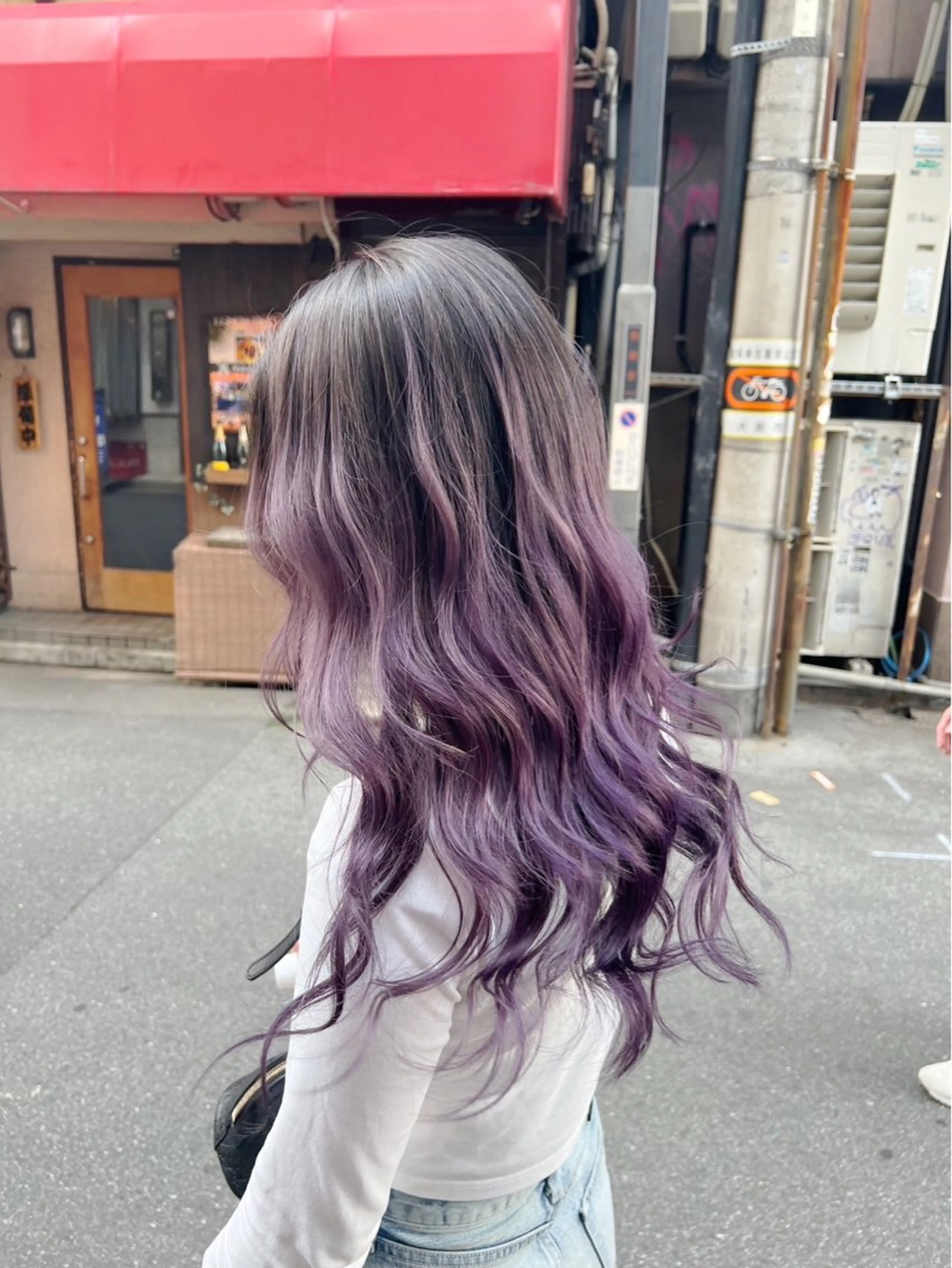 ロング カラー バレイヤージュ ラベンダーカラー レイヤーカット ヘアカラー トリートメント ROBIN所属・指名数No.1 /NAOYAのヘアスタイル