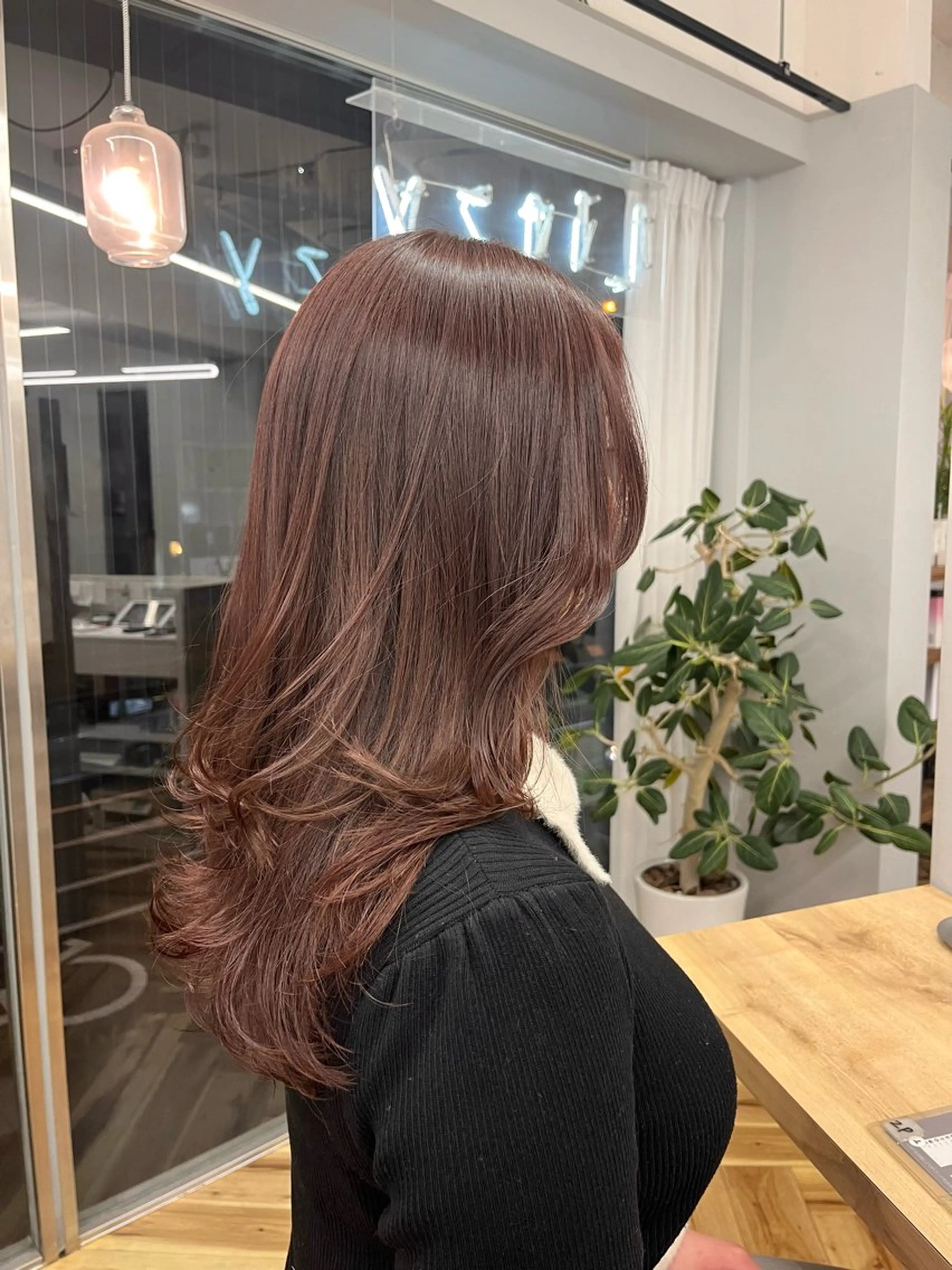 ロング カラー カット ヘアカラー トリートメント 木寺 樹莉のヘアスタイル