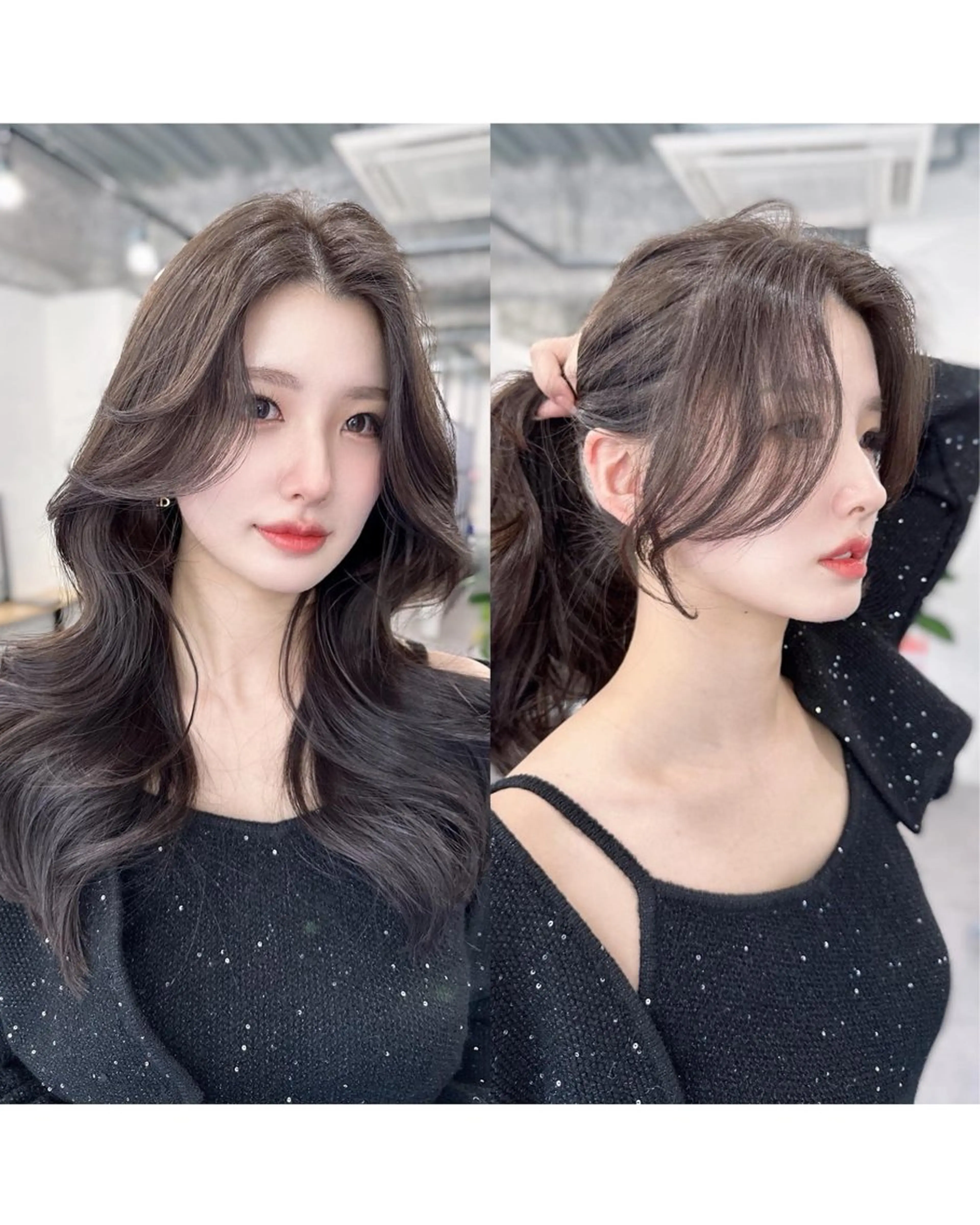 ロング 韓国風ヘア kiti Sakaeのヘアスタイル