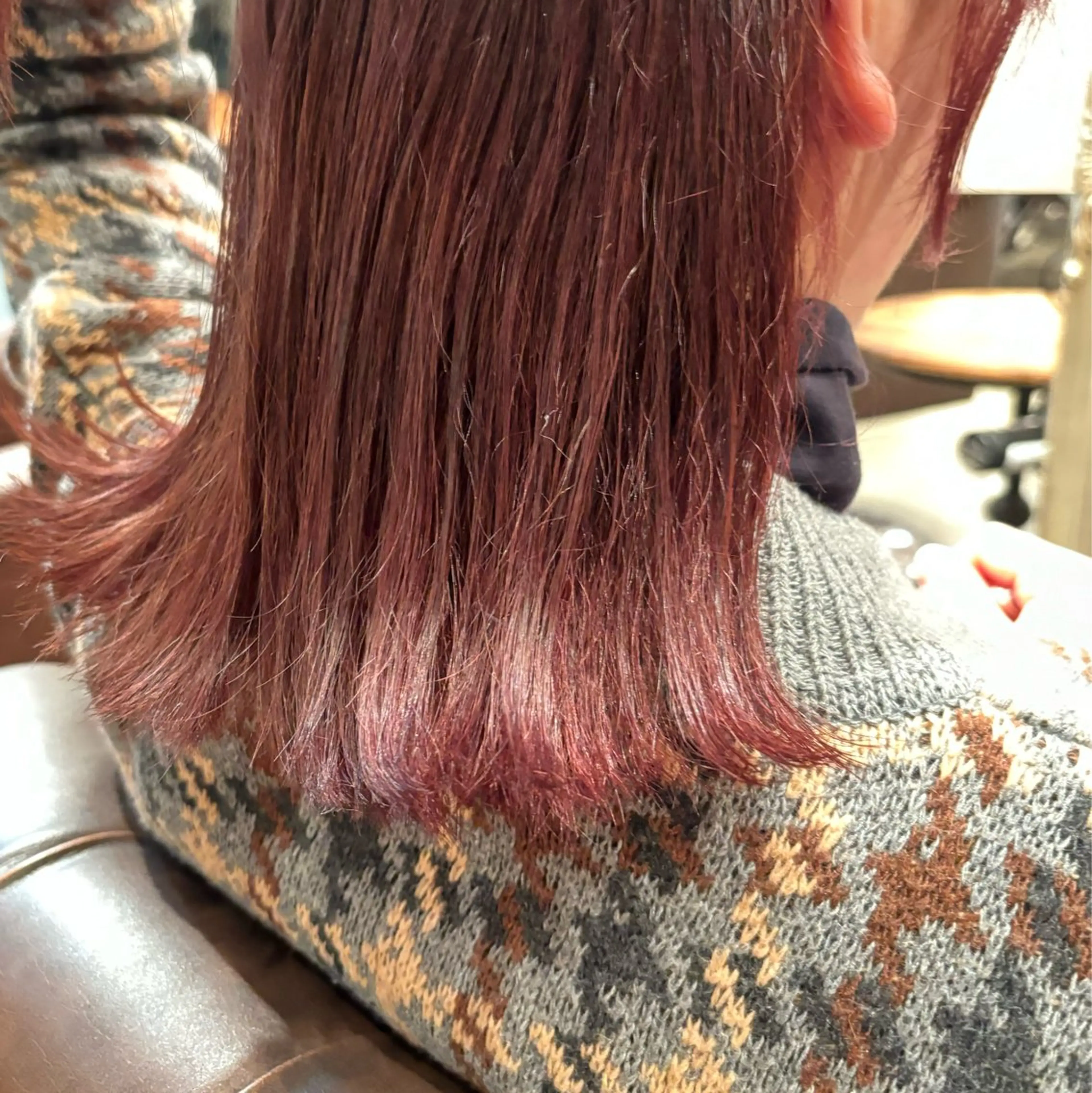 カラー ピンクカラー 髪質改善カラー ブラウン🤎YUMEのヘアスタイル