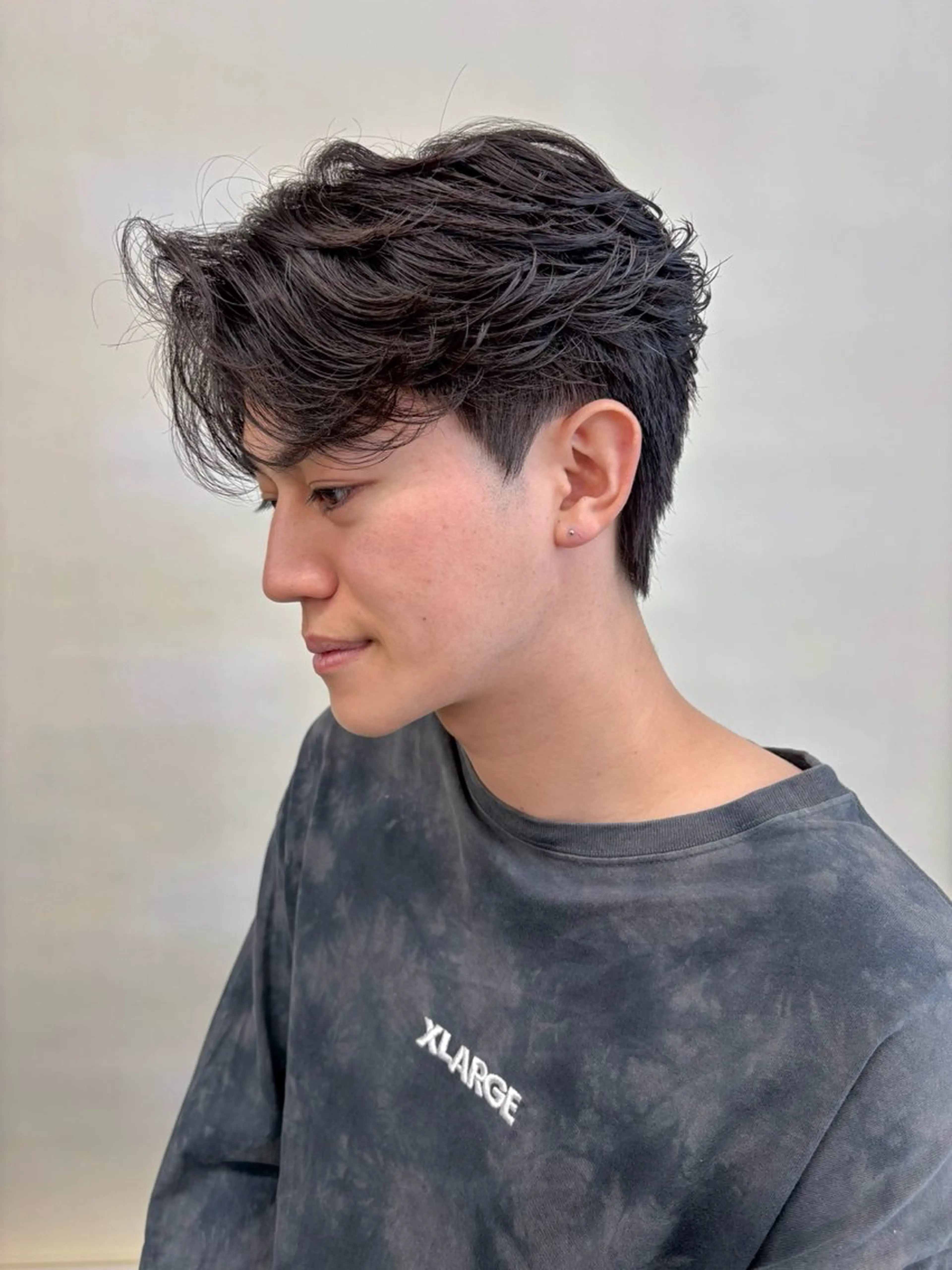 ショート パーマ メンズ フェザーパーマ メンズパーマ カット パーマ メンズ特化/ 山口大輝のヘアスタイル