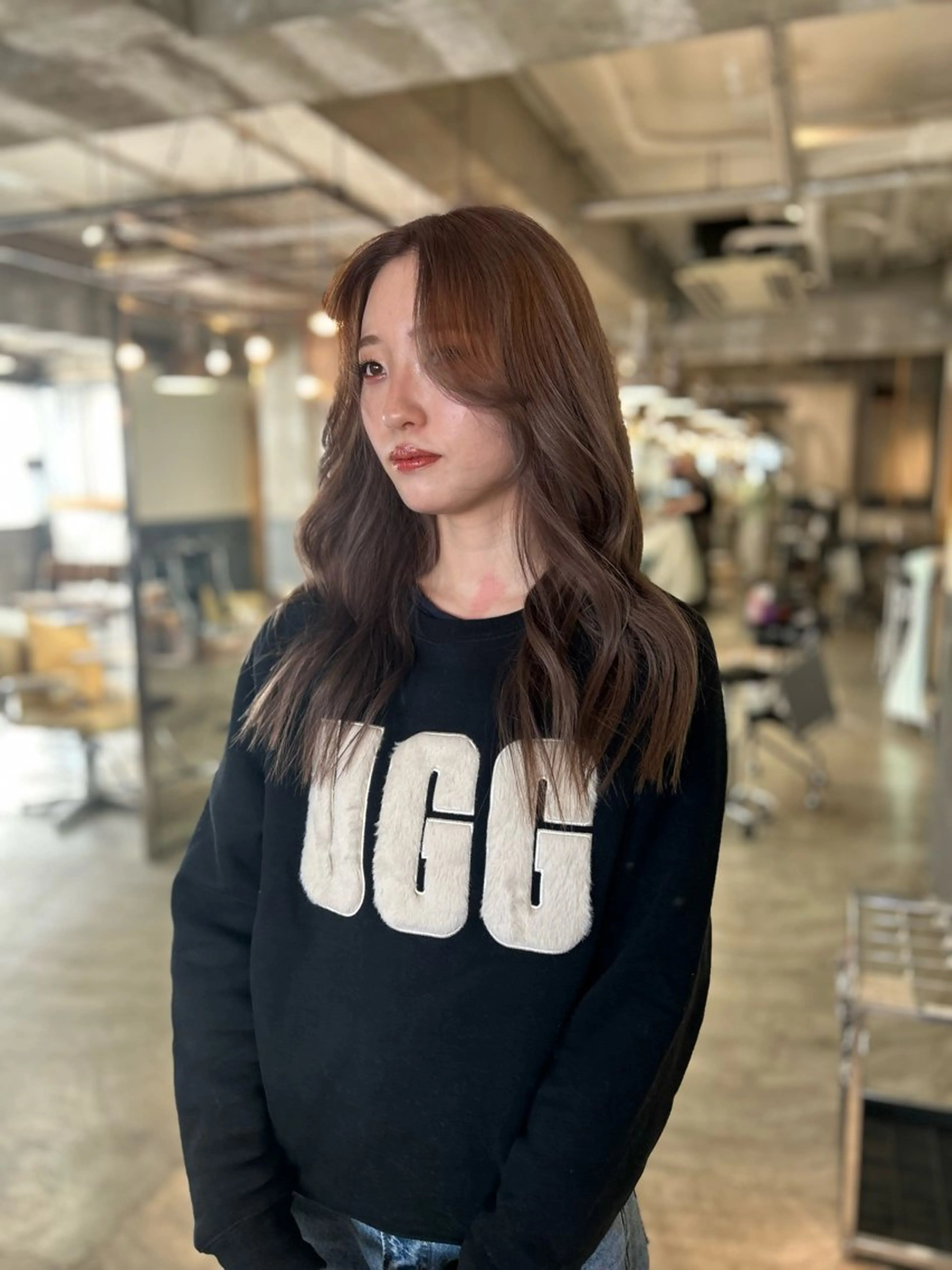 ロング カラー ブリーチ ブラウンカラー ハイライトカラー ハイライト カット ヘアカラー 海外レイヤー /NAGISAのヘアスタイル