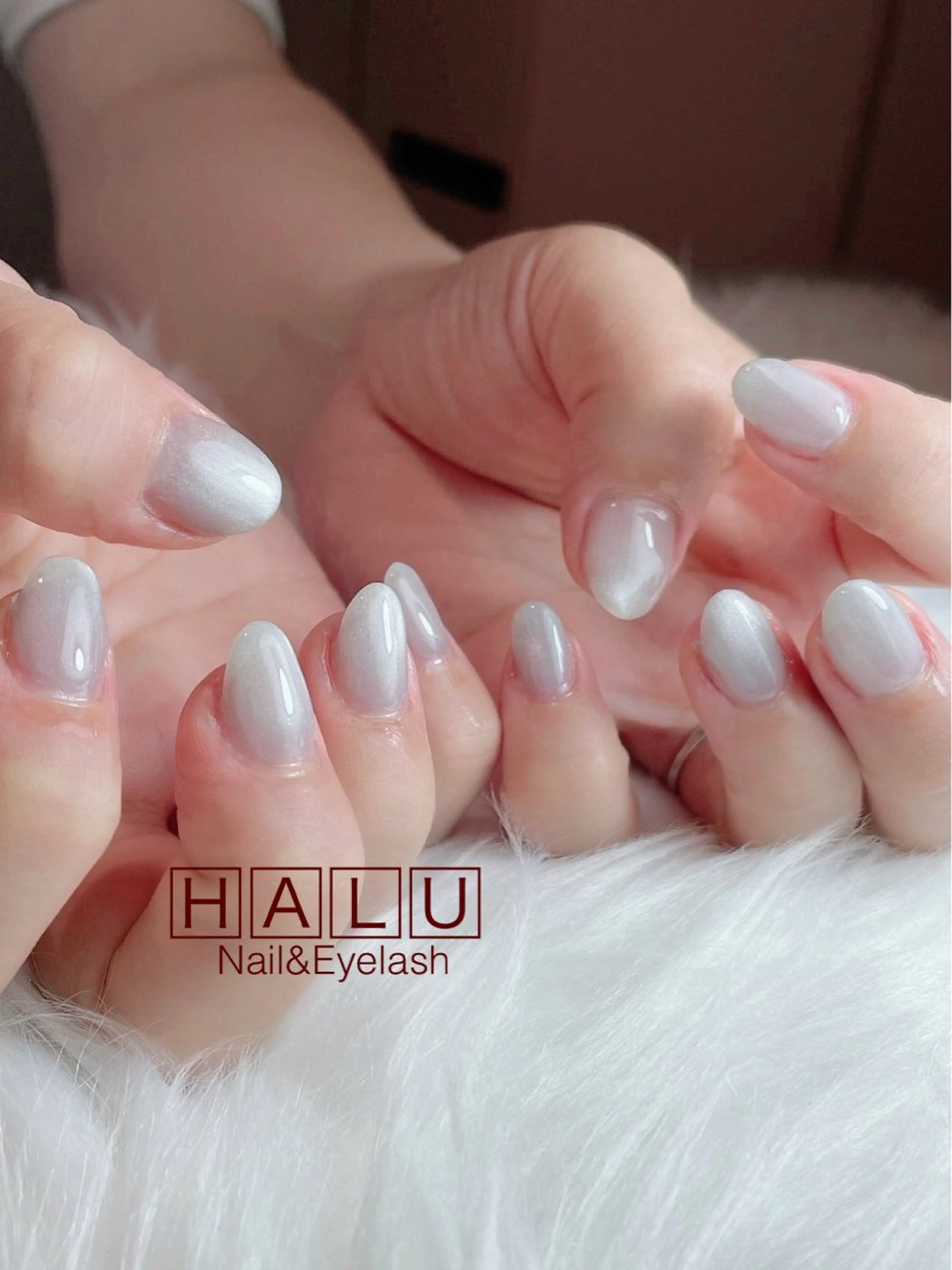 ネイル マグネットネイル ニュアンスネイル HALU ハルのネイルデザイン