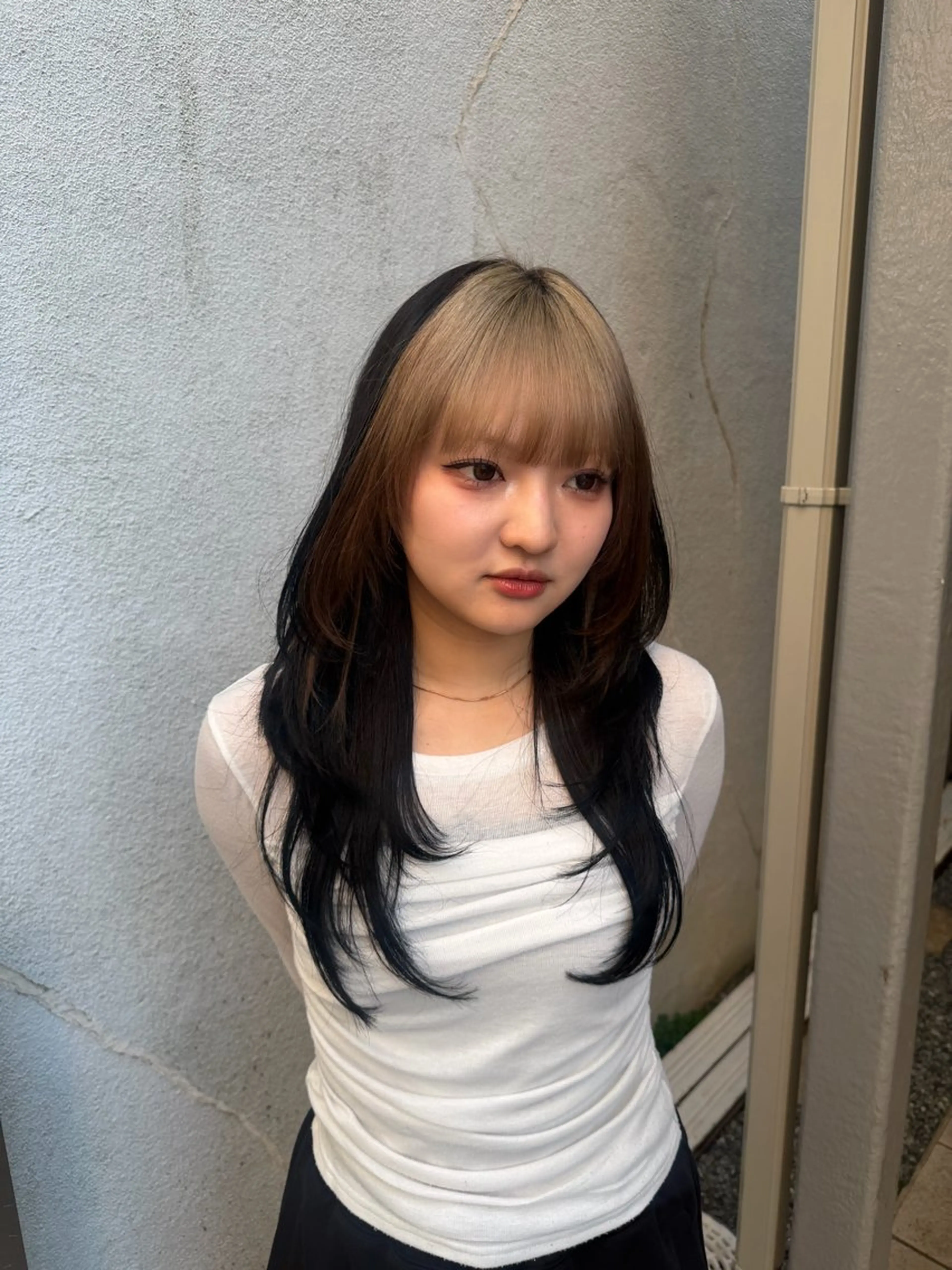 ロング カラー カラー まなみのヘアスタイル