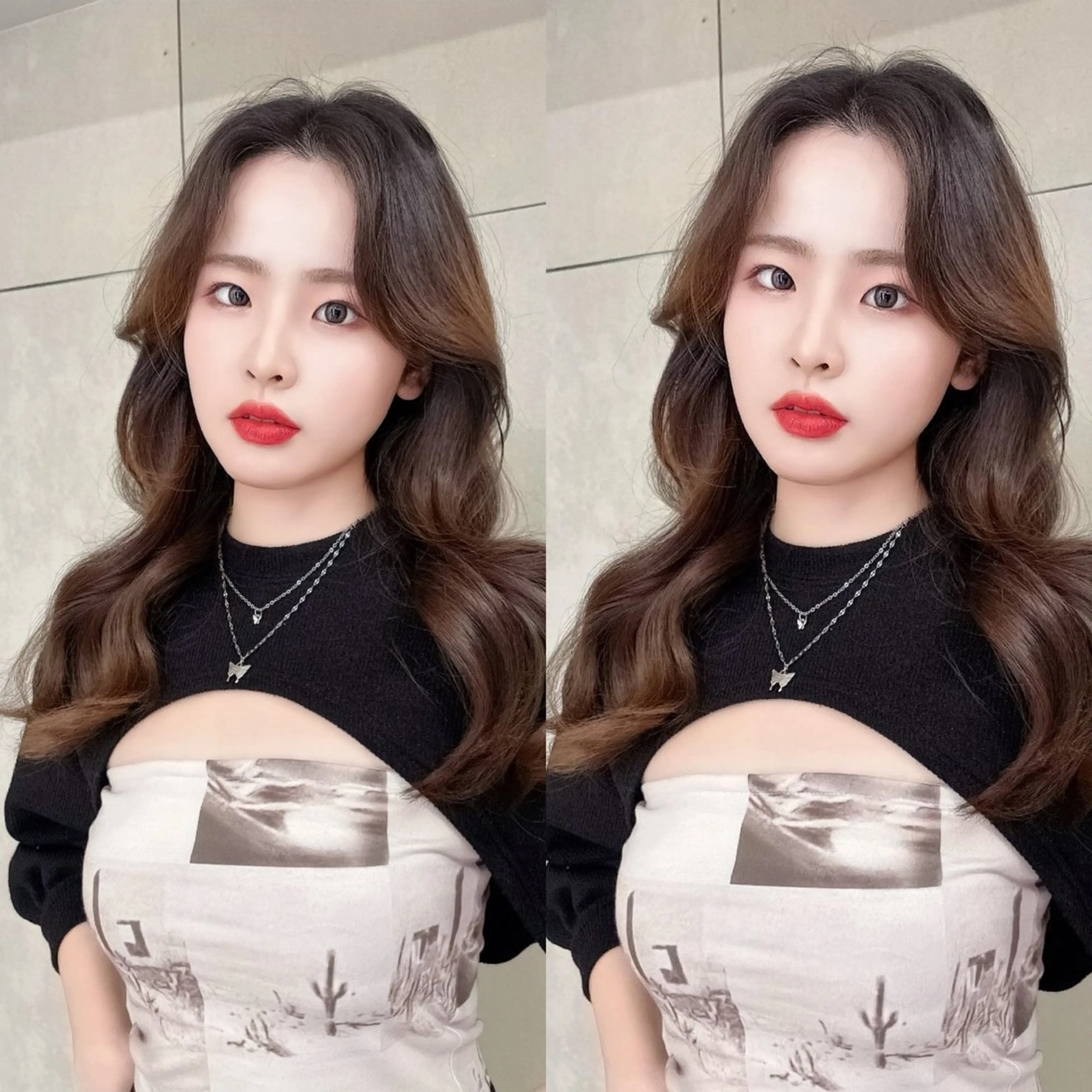 ロング カラー レイヤー/髪質改善 /透け感カラー/艶髪のヘアスタイル