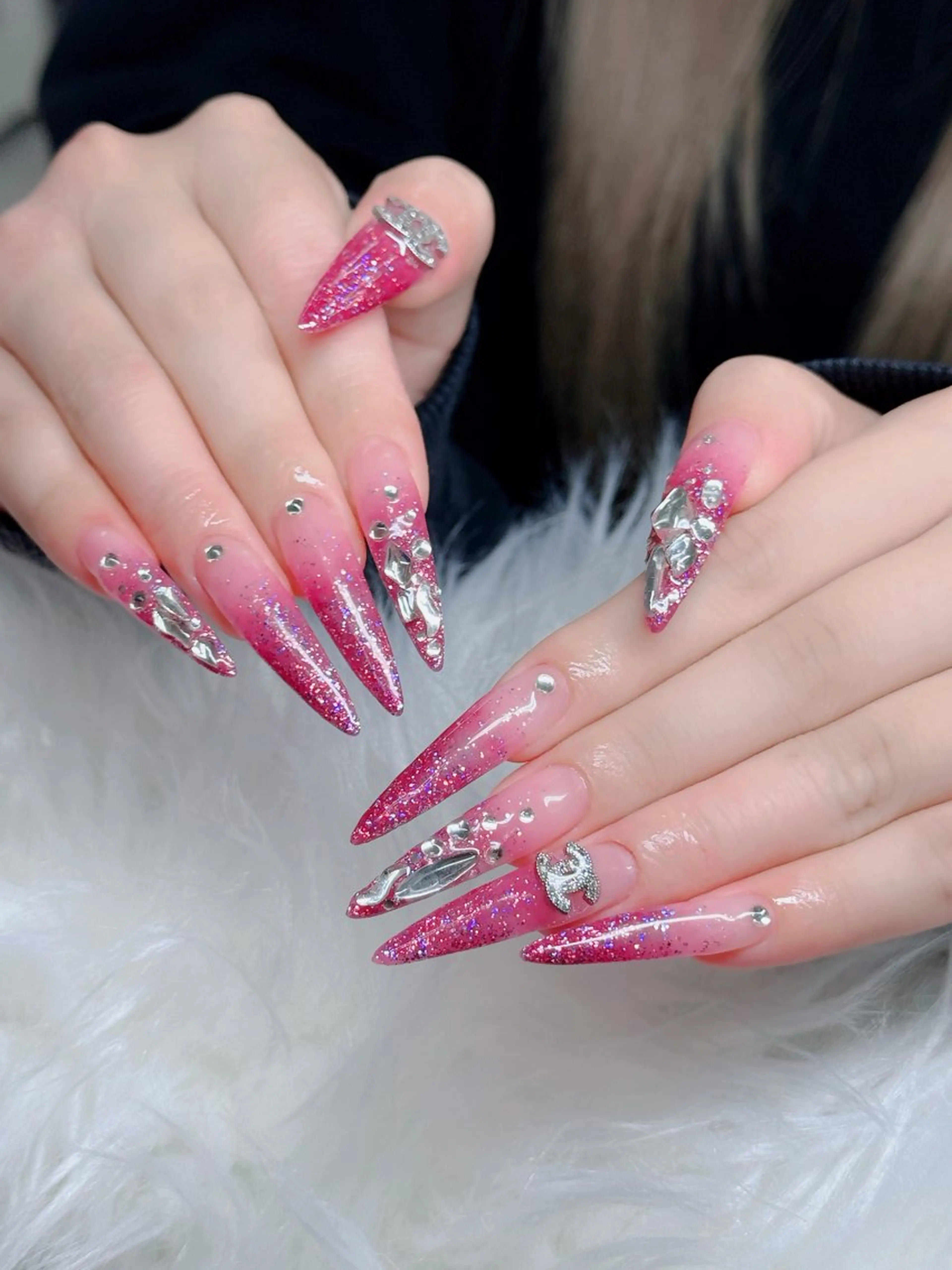 ネイル アートネイル 韓国ネイル 持ち込み ワンホンネイル ハンドネイル Lenie Nail Salonのネイルデザイン