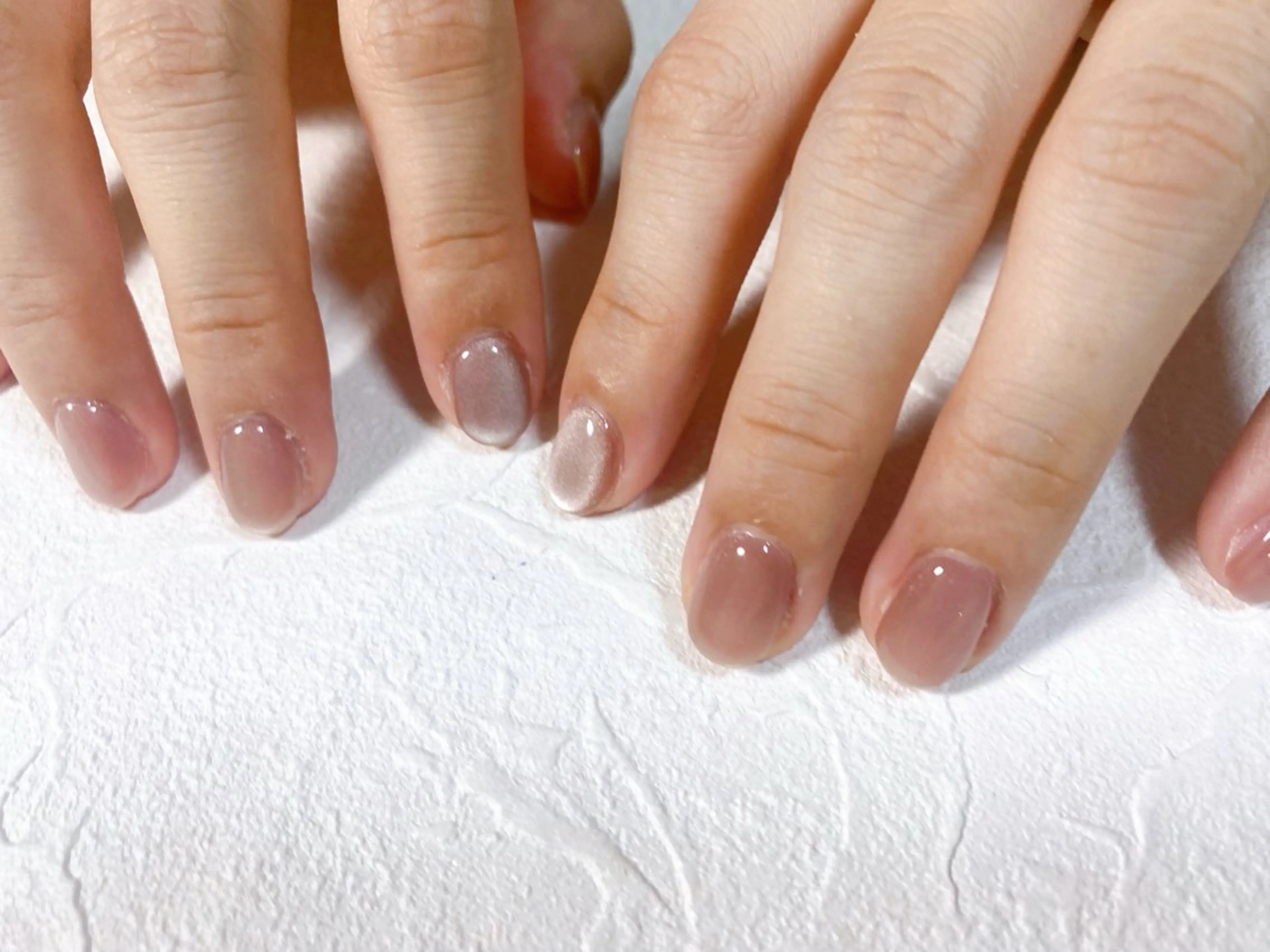 ネイル オーロラネイル フットネイル フレンチネイル ジェルネイル 韓国ネイル ハンドネイル kiki nail たまプラーザのネイルデザイン