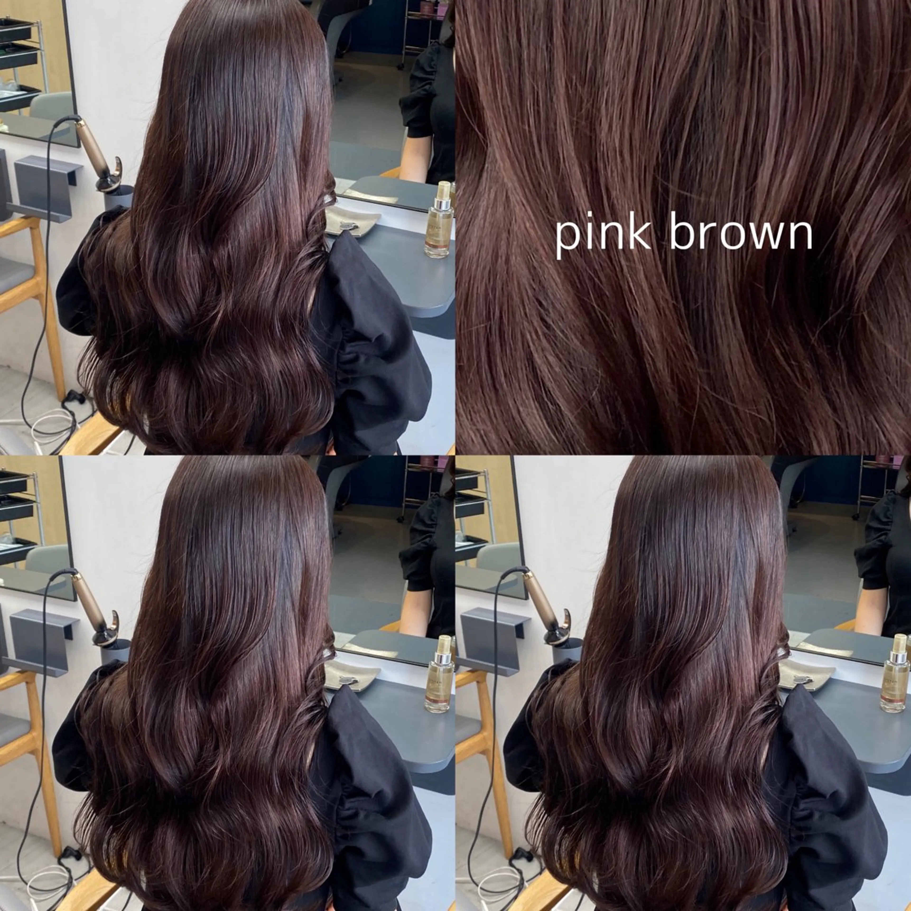 ロング カラー ブラウンカラー ピンクカラー ピンクブラウン カット ヘアカラー トリートメント 暖色/ブラウン/ 透明感/ゆうかのヘアスタイル