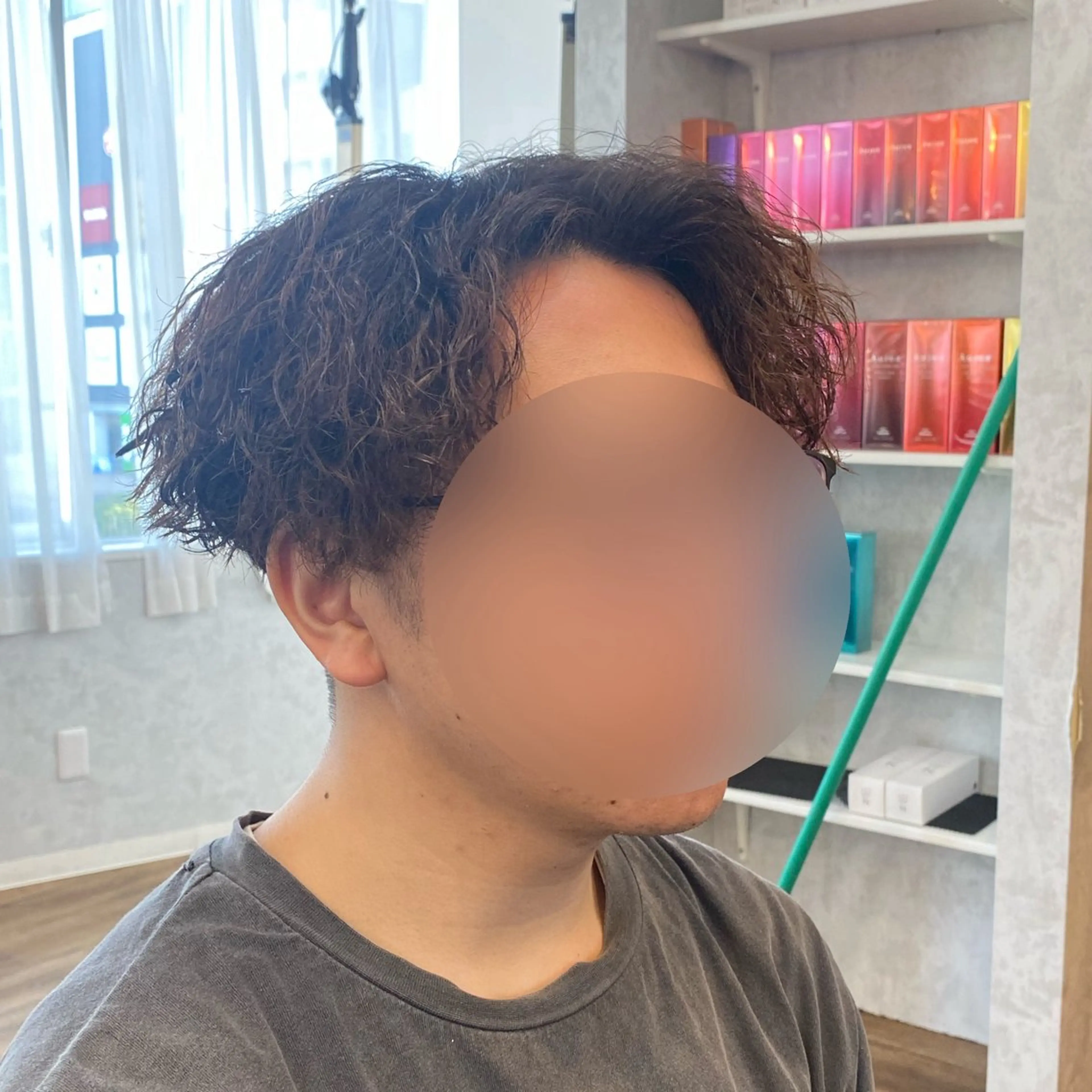パーマ メンズ カット パーマ 🧸メンズモデル 募集中🍯のヘアスタイル