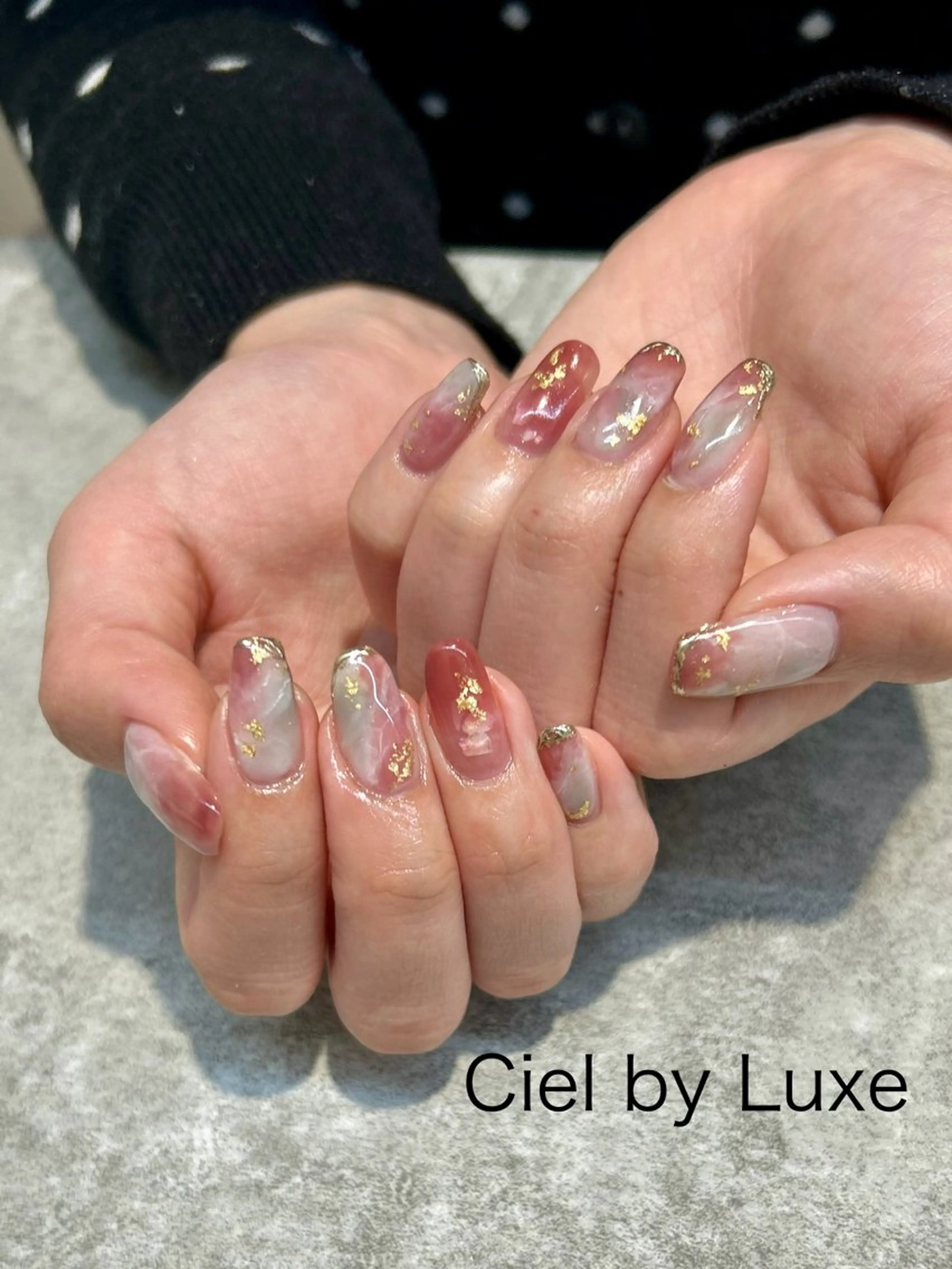 ネイル 卒業式 春ネイル CielbyLuxe manamiのネイルデザイン