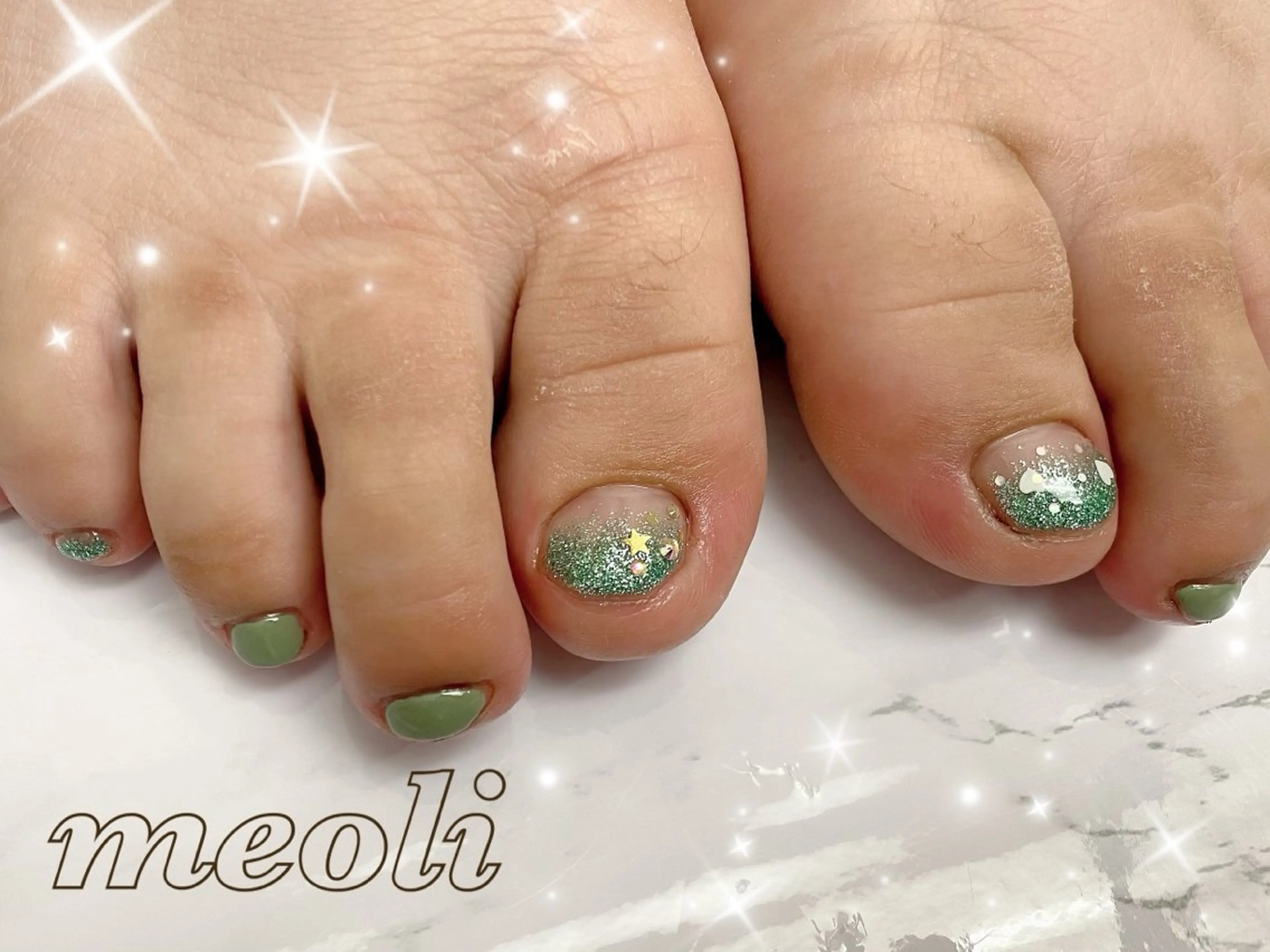 ネイル フットネイル nail salon meoli メグのネイルデザイン