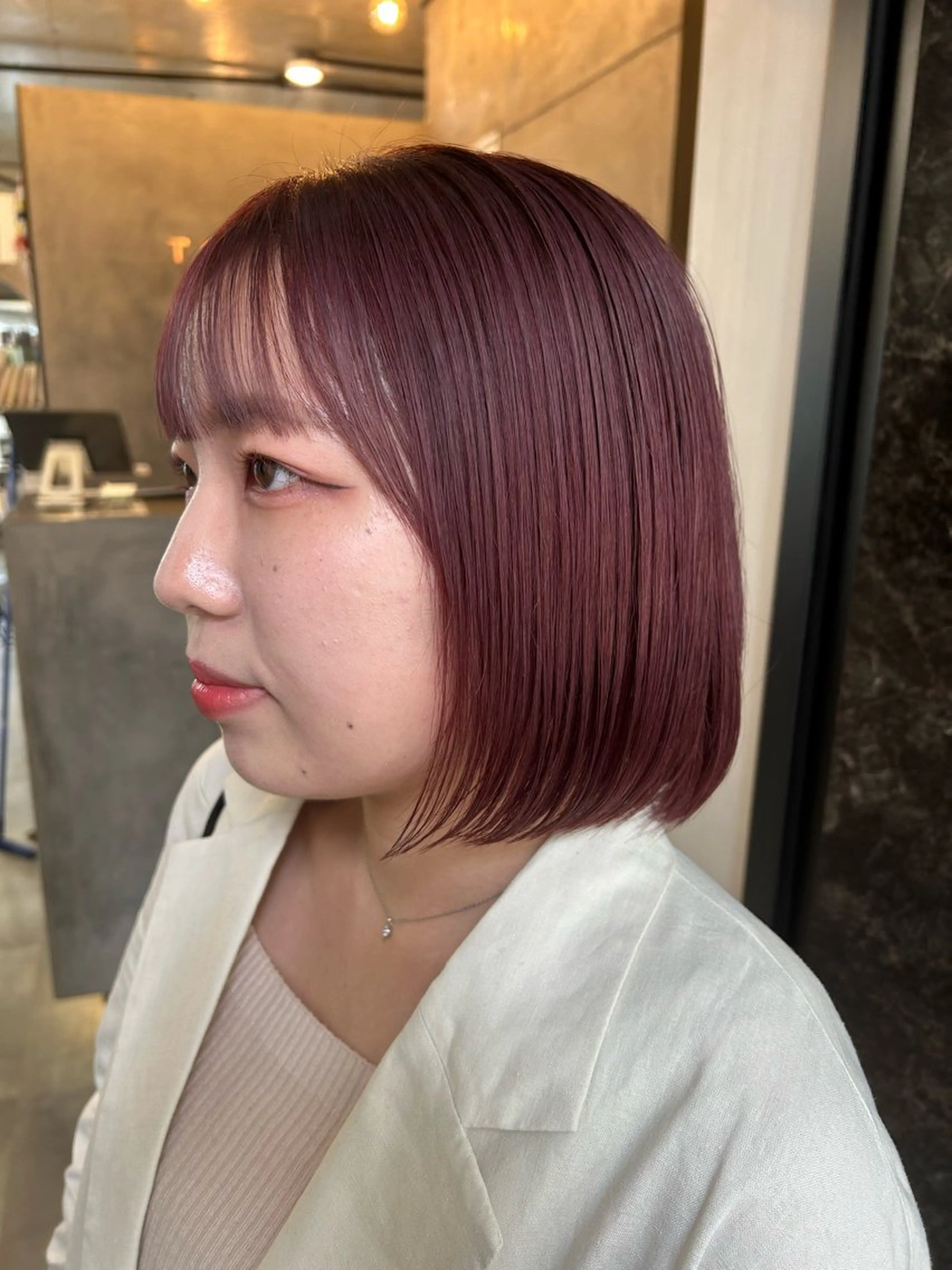 ミディアム カラー Haru/THREE …by velvetのヘアスタイル