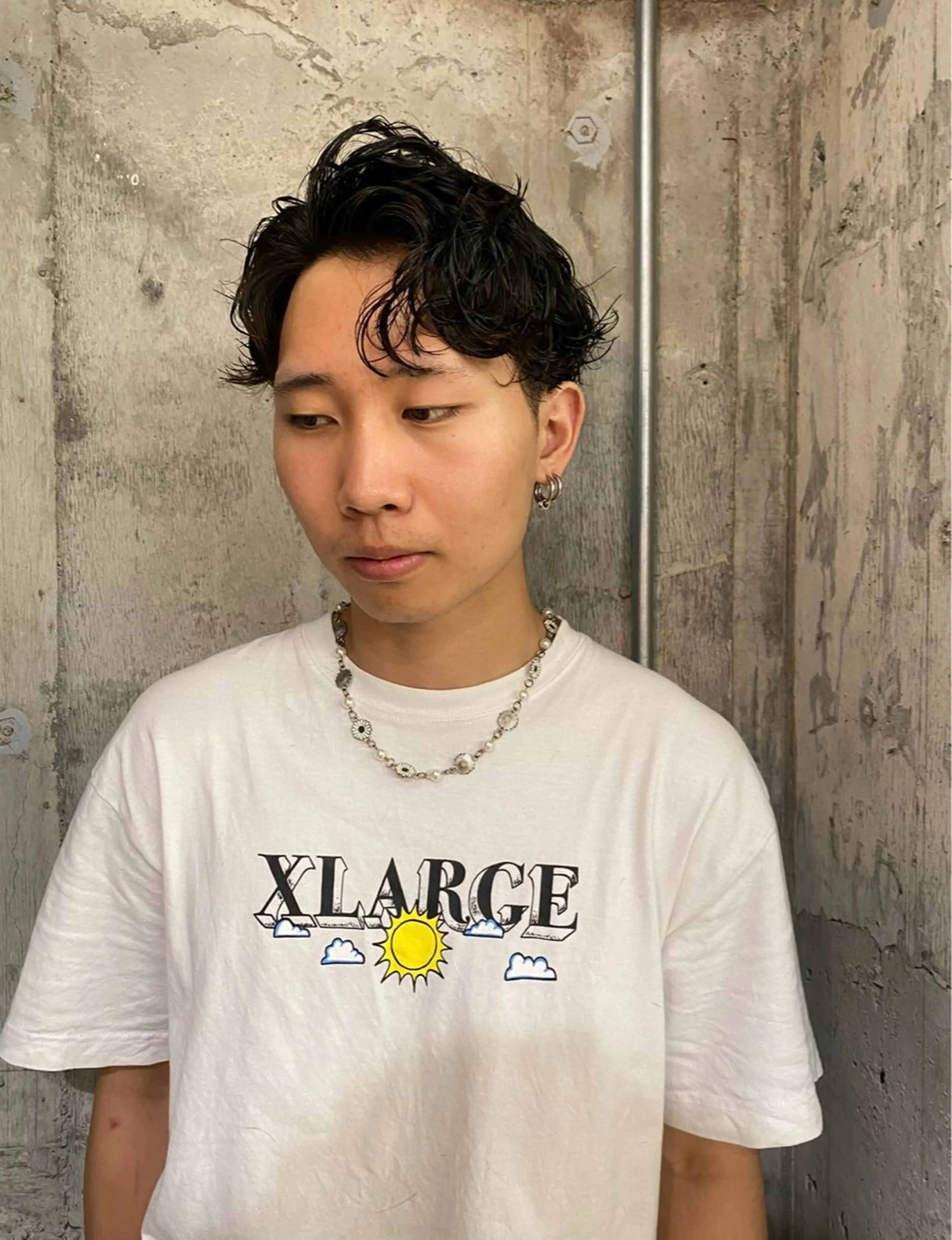 ショート メンズ アップバング メンズパーマ カット パーマ TONUKOA RUA下北沢店【トヌコア ルア】所属・丸山璃子 /パーマ/レイヤーのヘアスタイル