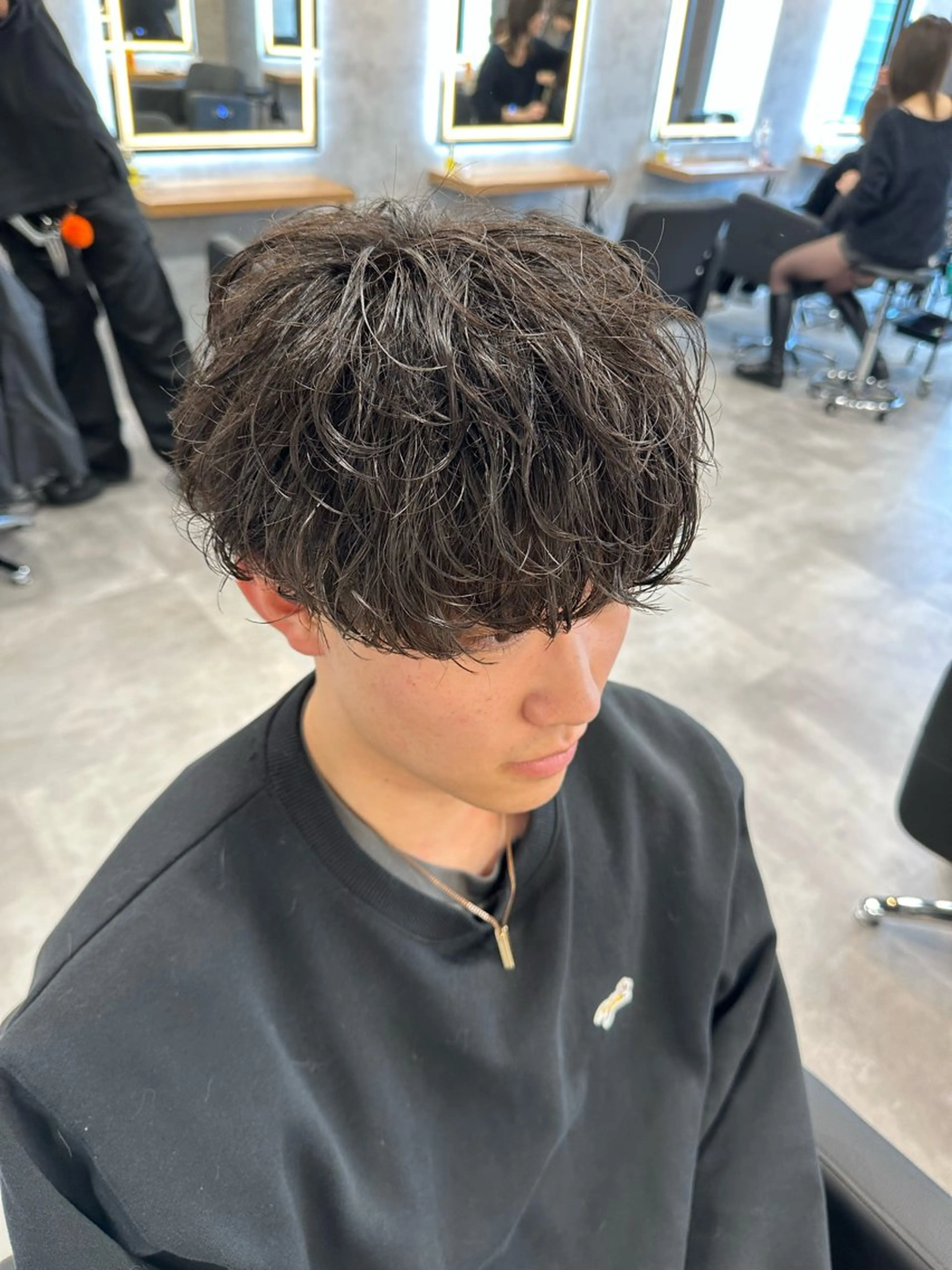 【学生社会人様おすすめ🙌❗️】メンズカット＋シャドウパーマ🔥の写真