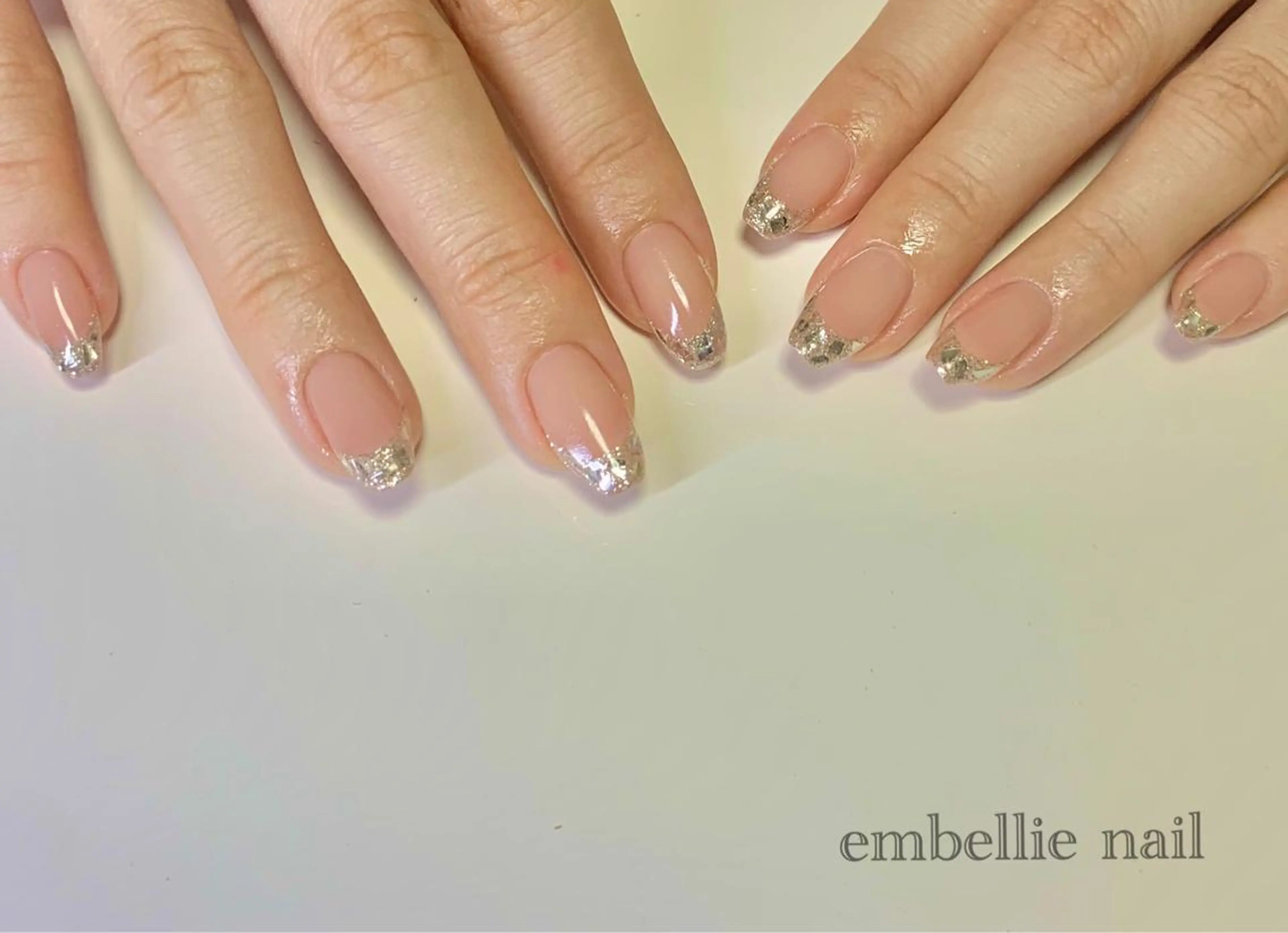 ネイル フレンチネイル ガラスフレンチ miyasaka erikoのネイルデザイン