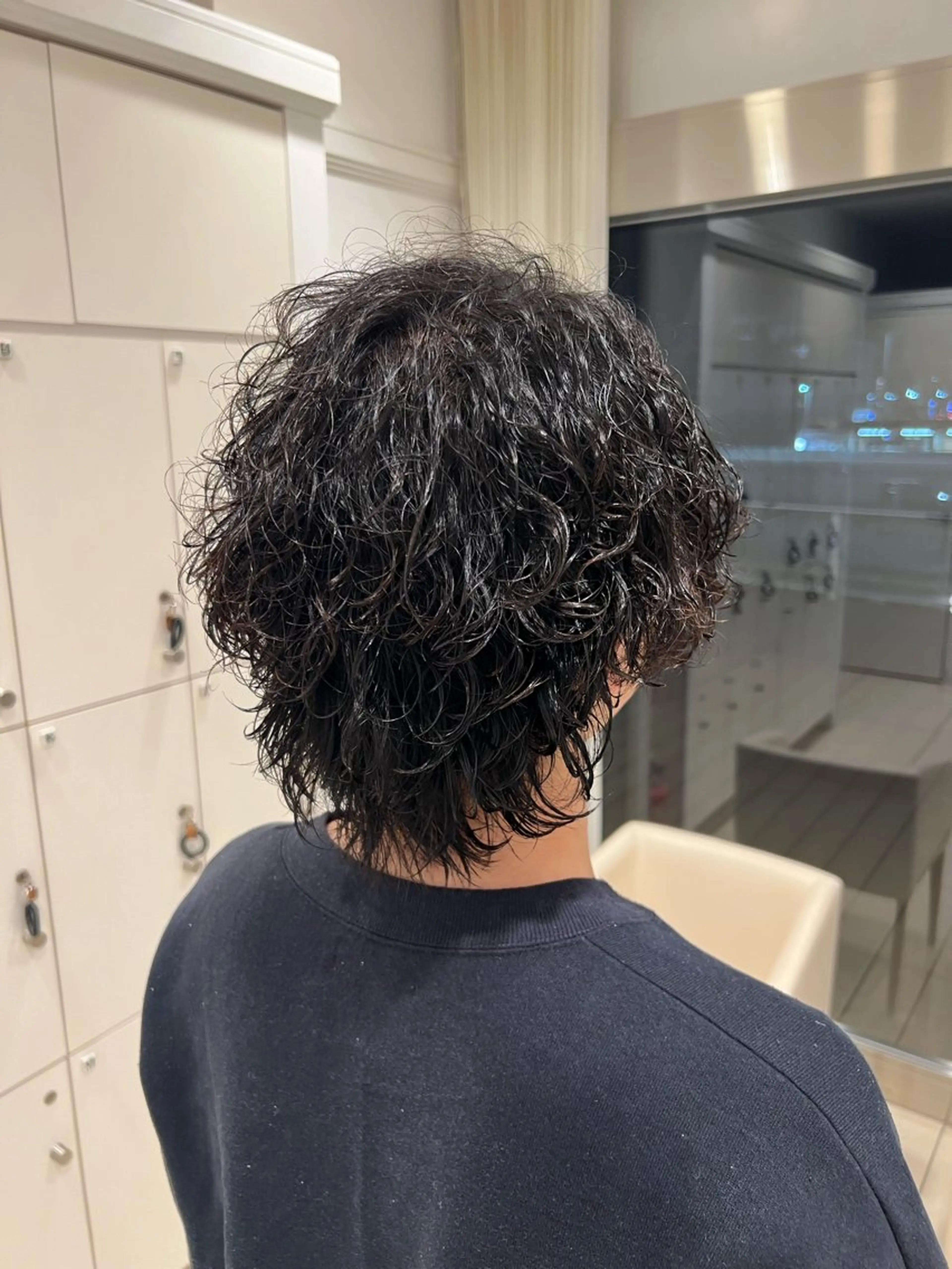 パーマ メンズ 波巻きパーマ メンズウルフカット ウルフカット カット パーマ 💫副店長💫 篠崎 はやとのヘアスタイル