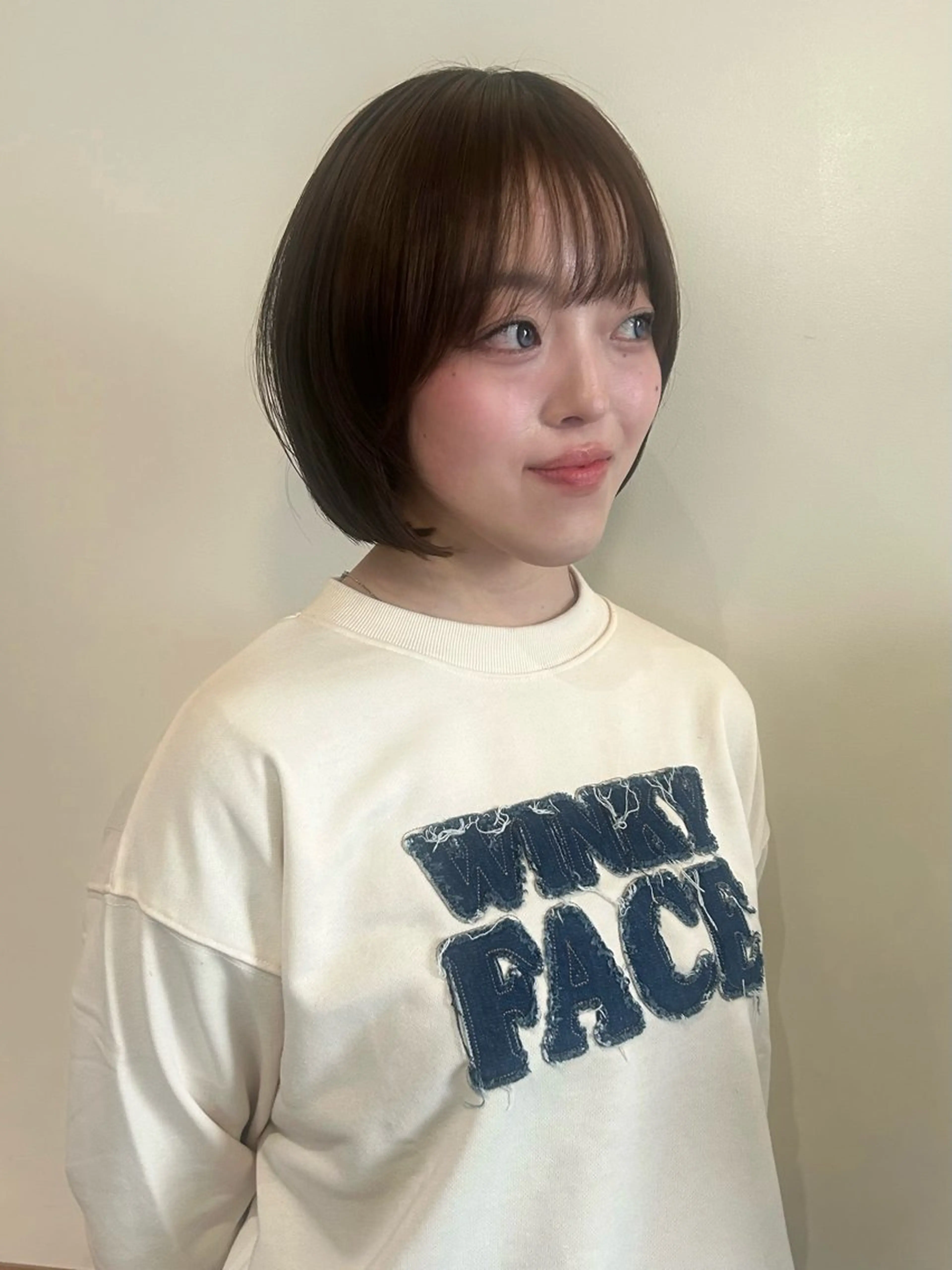 ショート ボブレイヤー ボブ レイヤーカット カット 韓国ボブ/レイヤー ボブ/ EMIRIのヘアスタイル