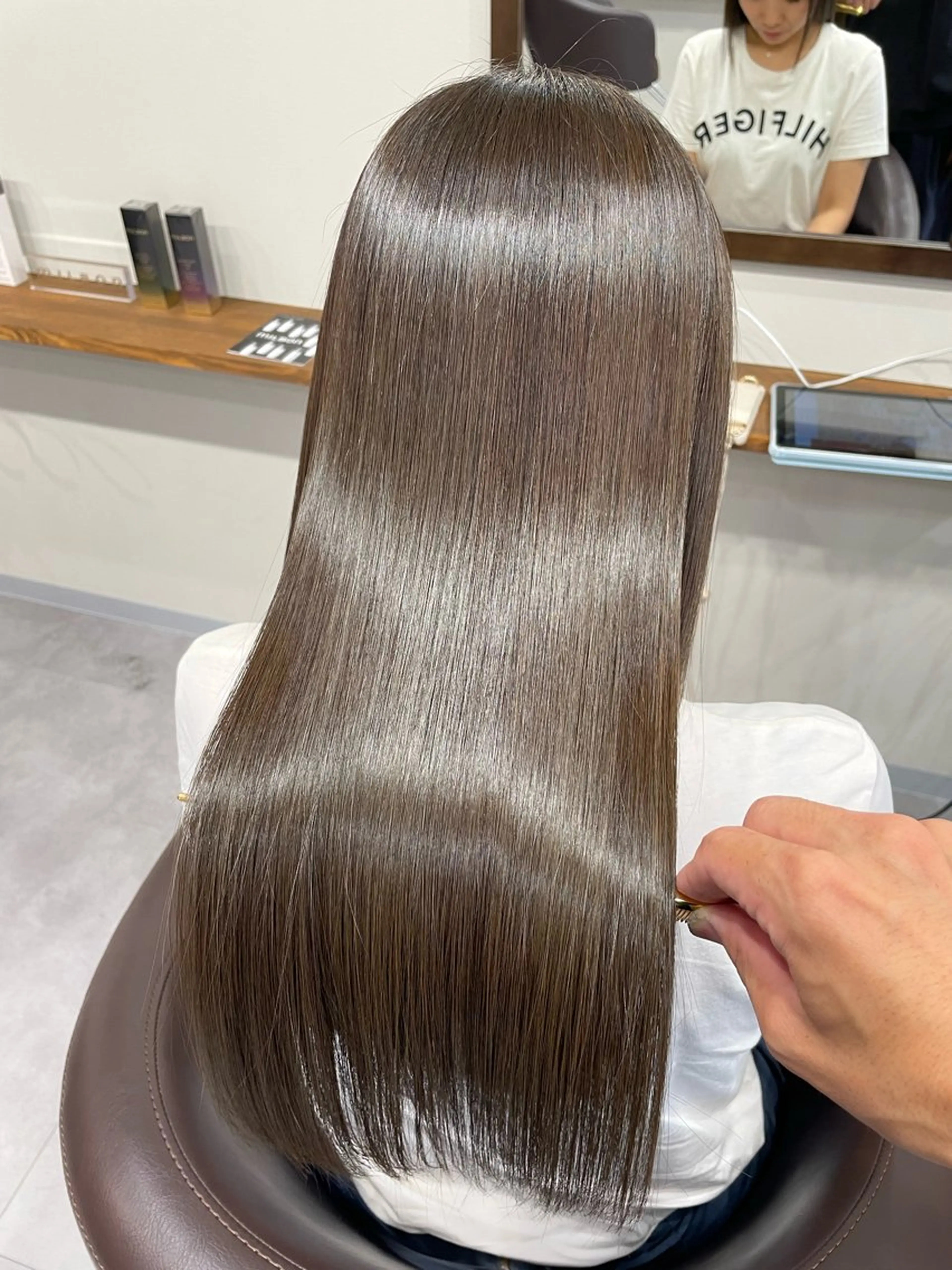 ロング カット ヘアカラー トリートメント 縮毛矯正、髪質改善／ 松田 龍之介のヘアスタイル