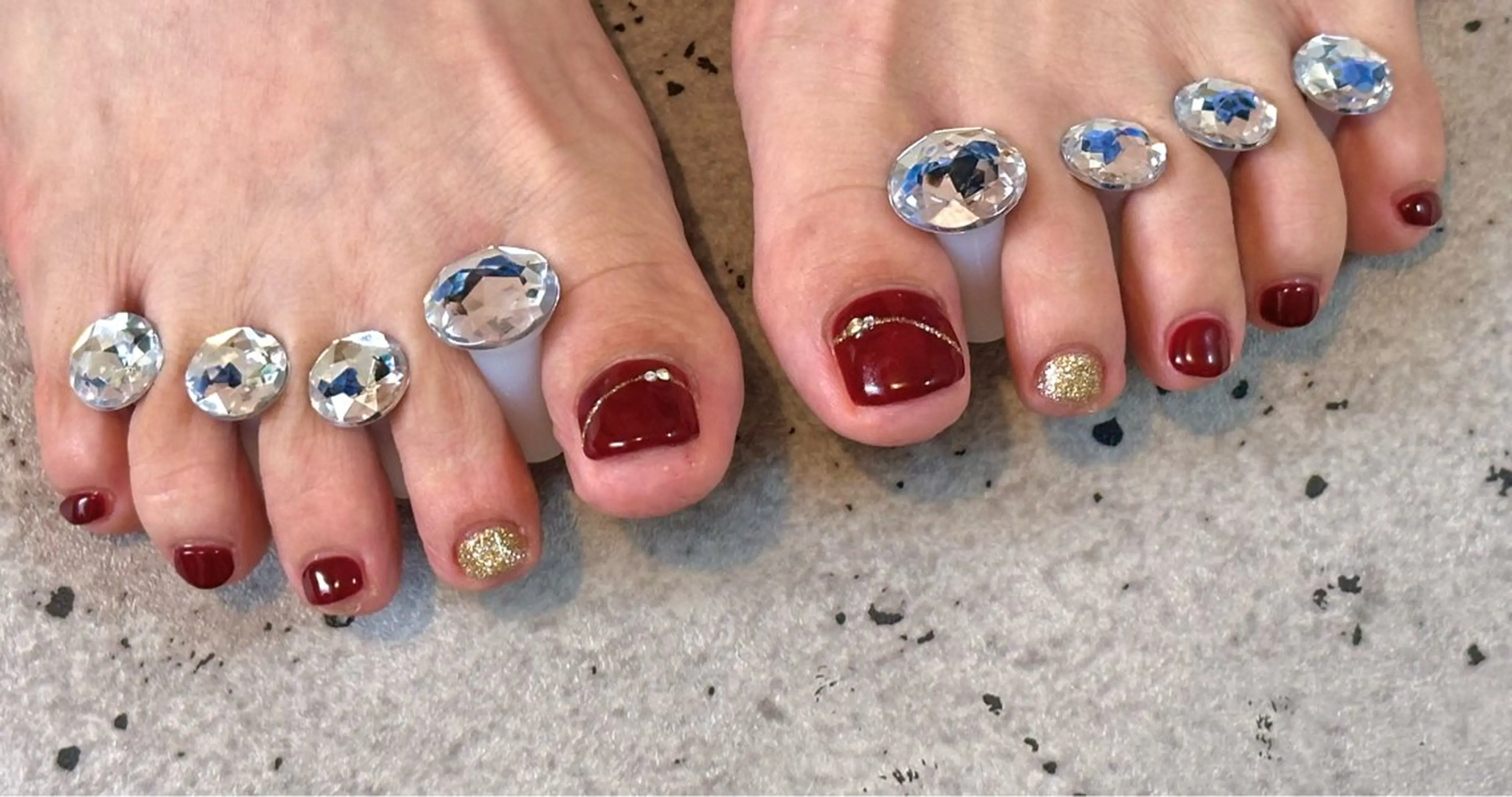 【フットネイル】デザインネイル🦶持ち込み/相談OK/アートにより追加料金あり（4​〜​6本アート目安）の写真