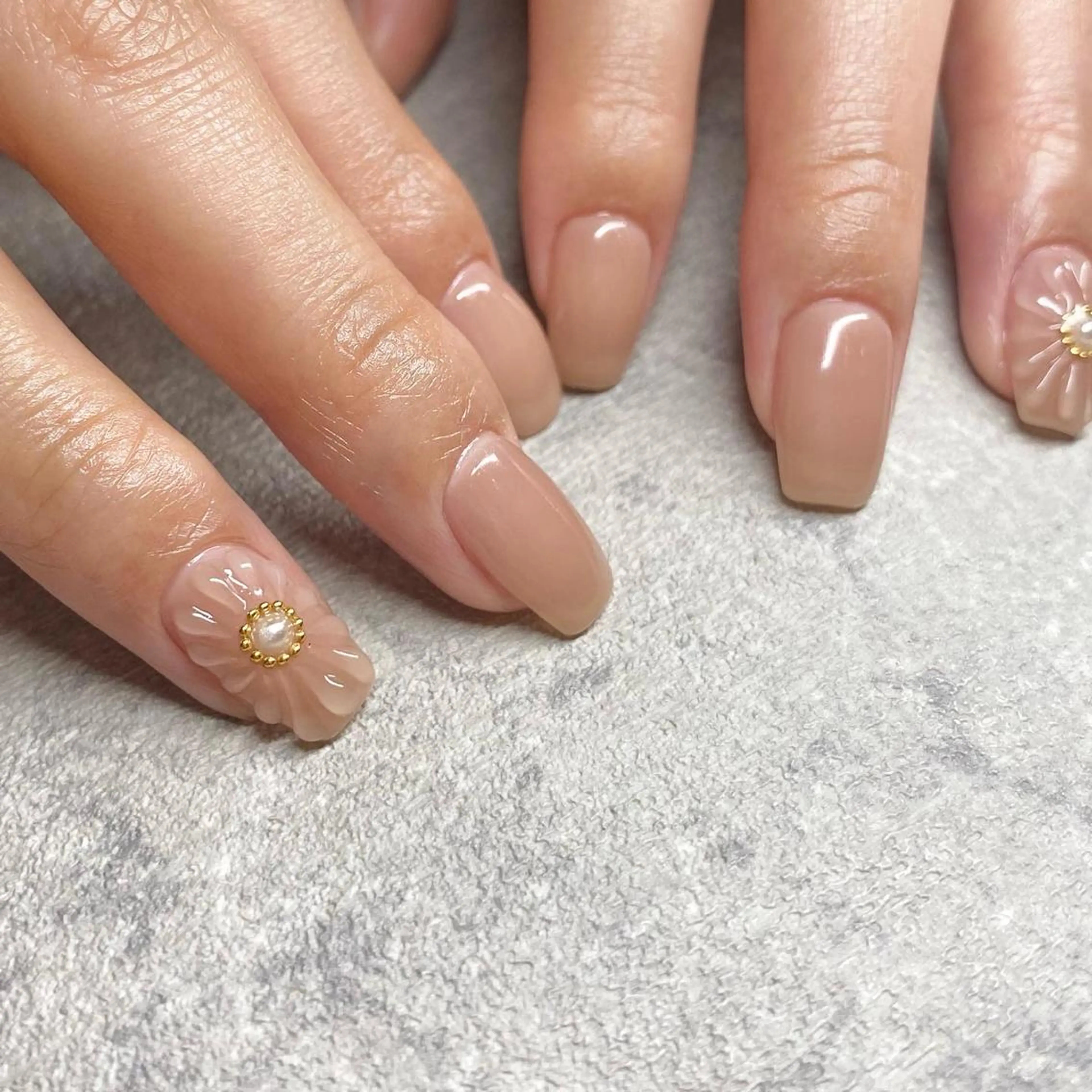 ネイル アートネイル ニュアンスネイル 春ネイル 夏ネイル ハンドネイル 山田 貴子のネイルデザイン